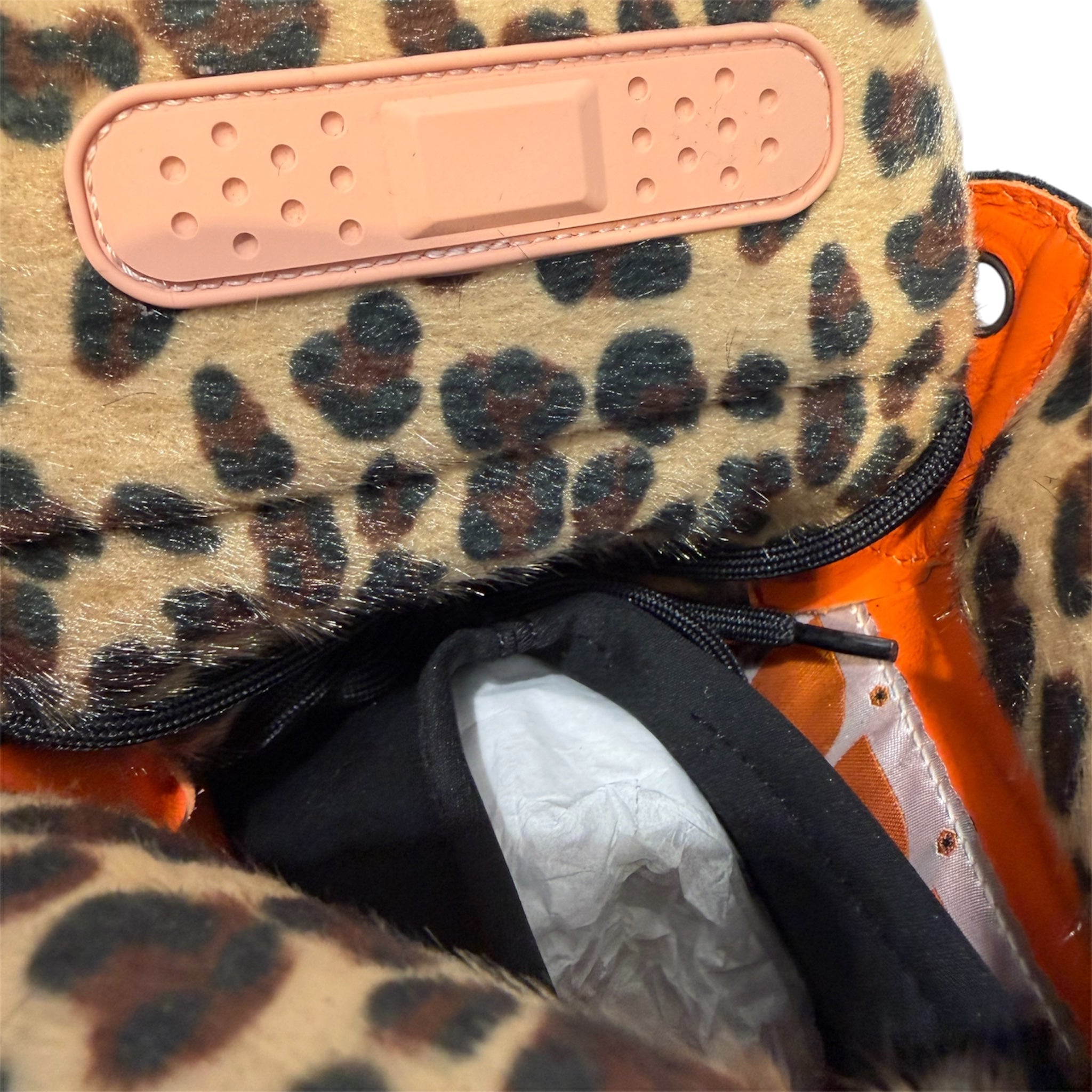 PDF/Lace Up Boots/EU 43/Leather/BLK/Cheetah Lined Jumbo Boot view 4