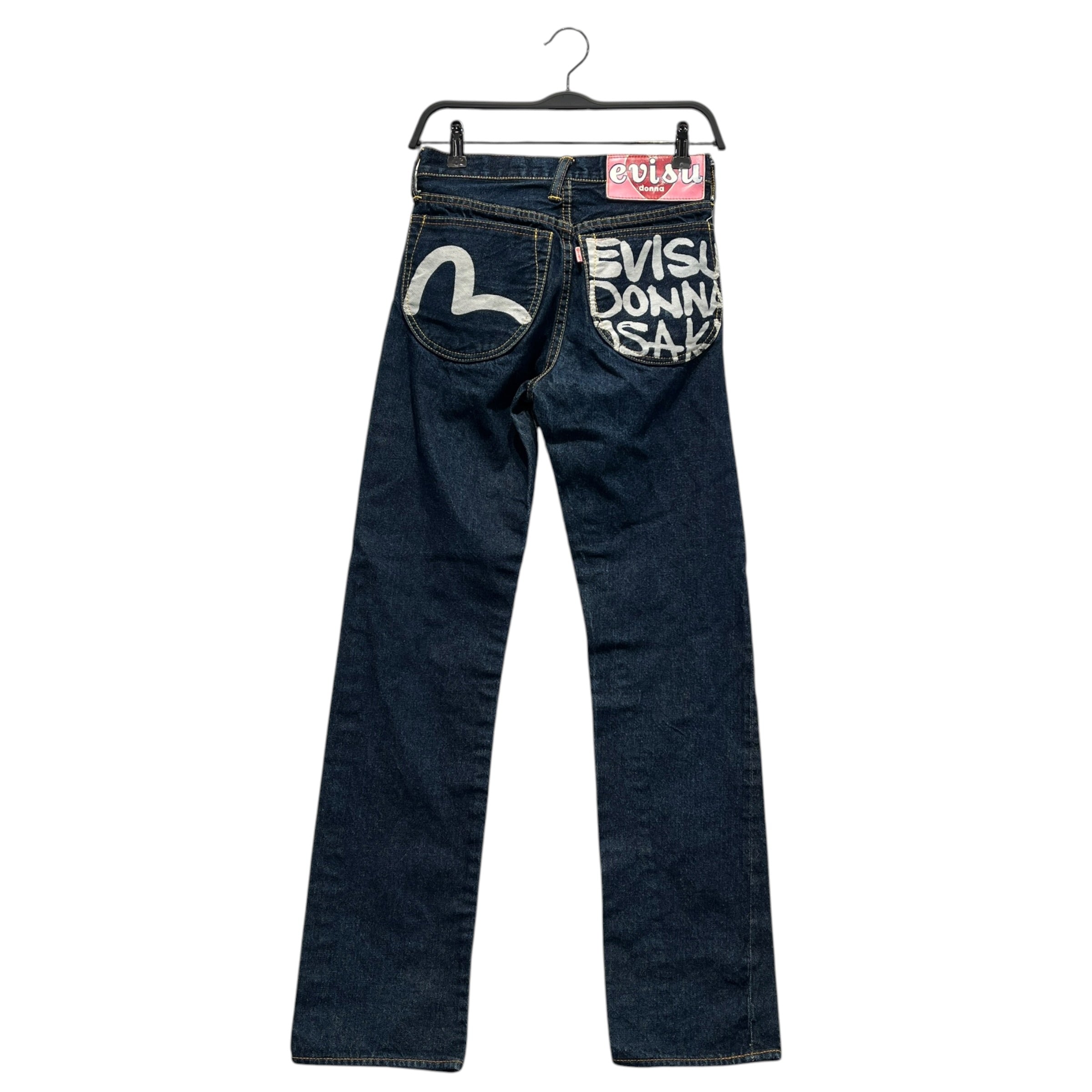 EVISU/Straight Pants/25/Denim/BLU/Button Fly/DONNA OSAKA/POCKET GRAPHIC view 2