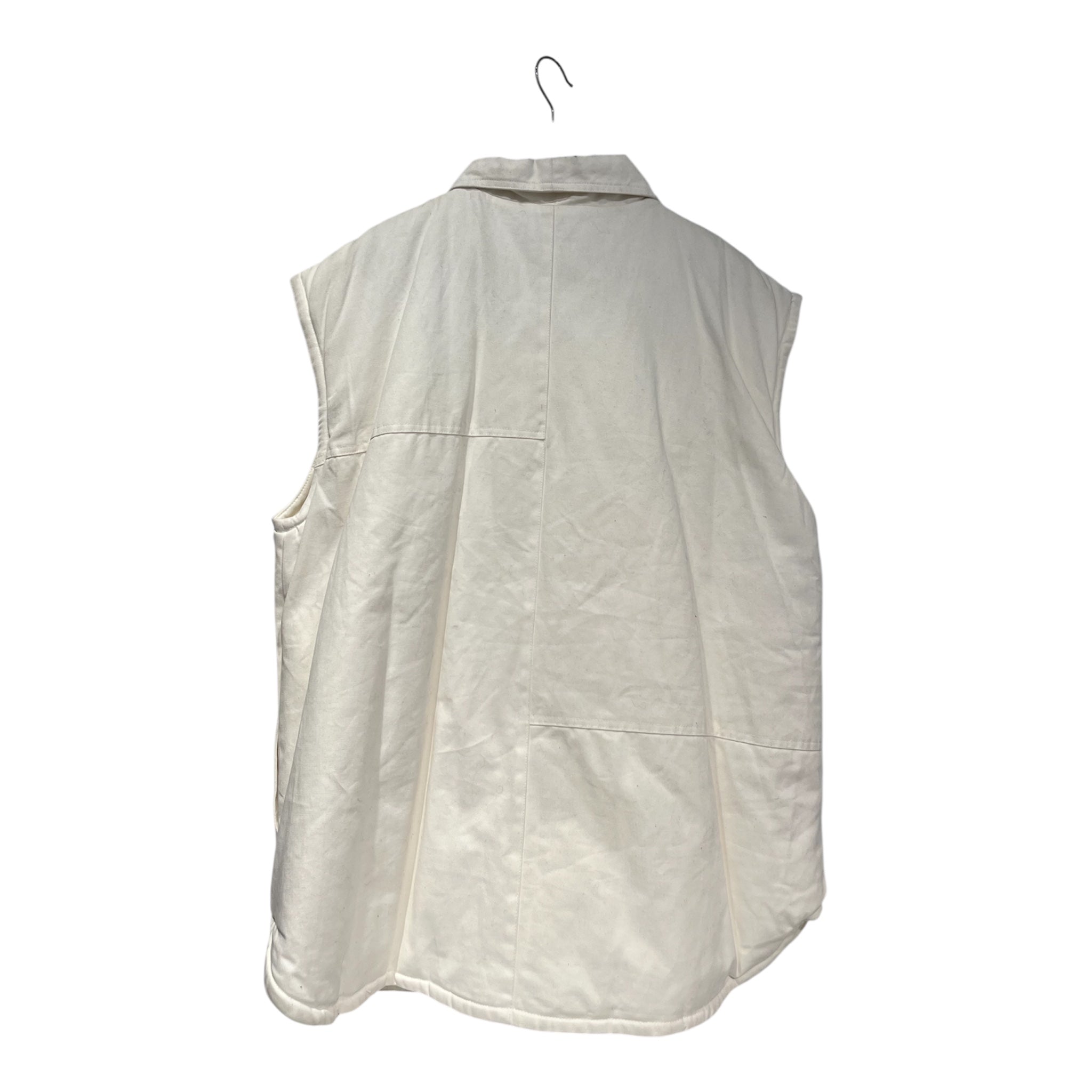 WHO DECIDES WAR/Vest/M/Cotton/WHT/POCKET WORK VEST view 2
