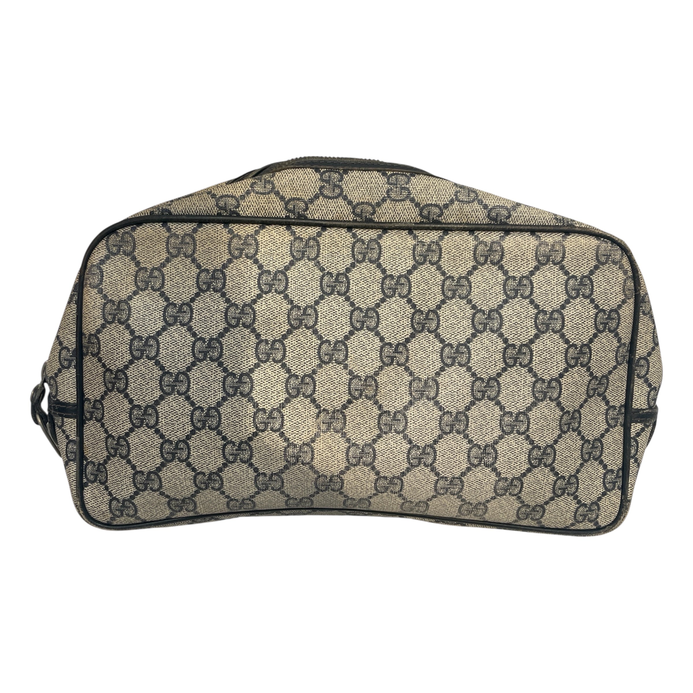 GUCCI/Cross Body Bag/Monogram/Leather/BRW/Toiletry Bag view 2