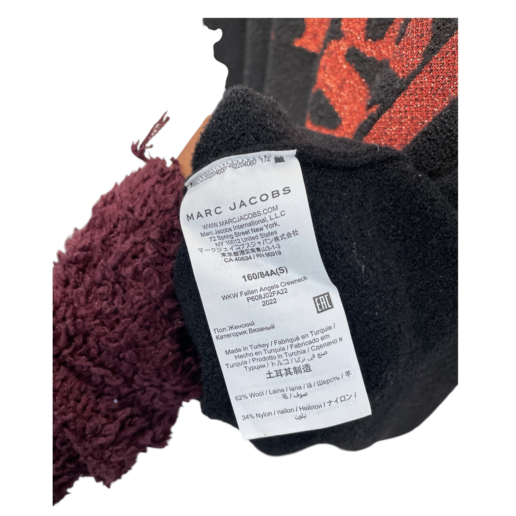 Heaven By Marc Jacobs/Sweater/S/Wool/BLK/FALLEN ANGELS view 4