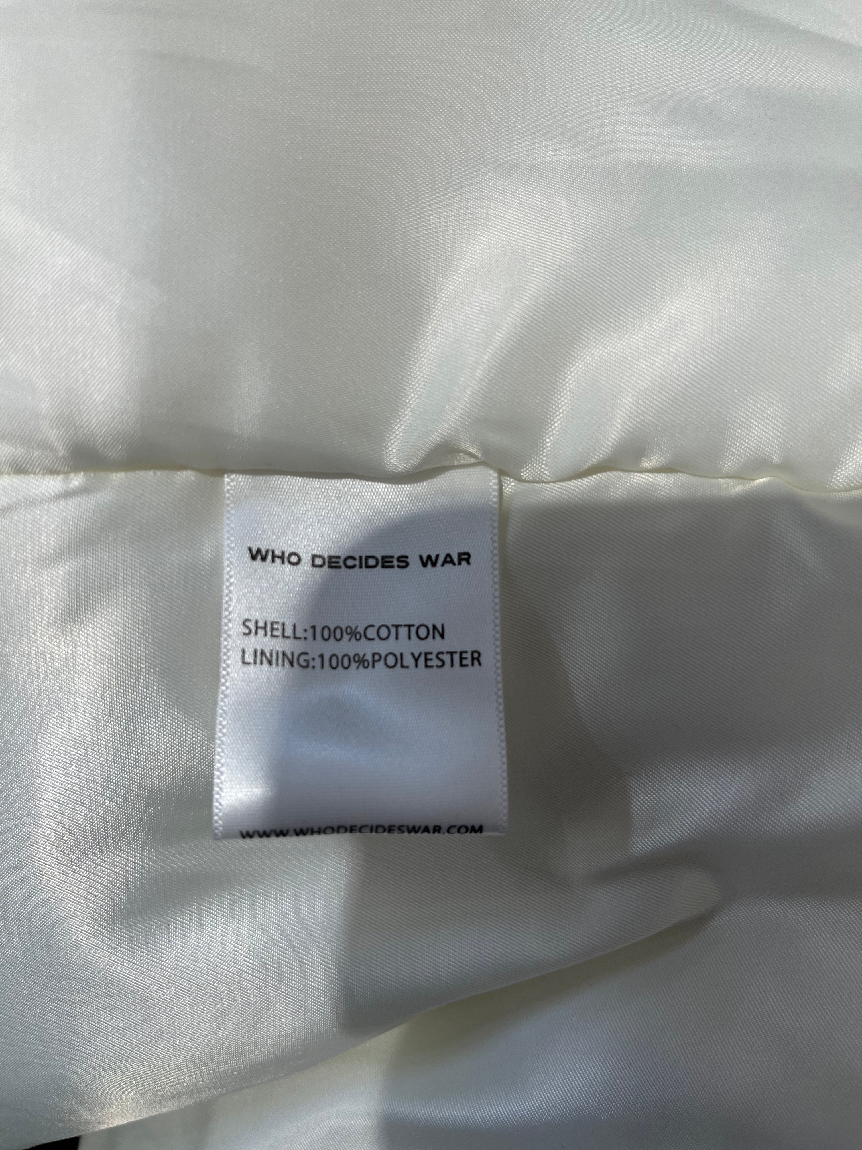 WHO DECIDES WAR/Vest/M/Cotton/WHT/POCKET WORK VEST view 4