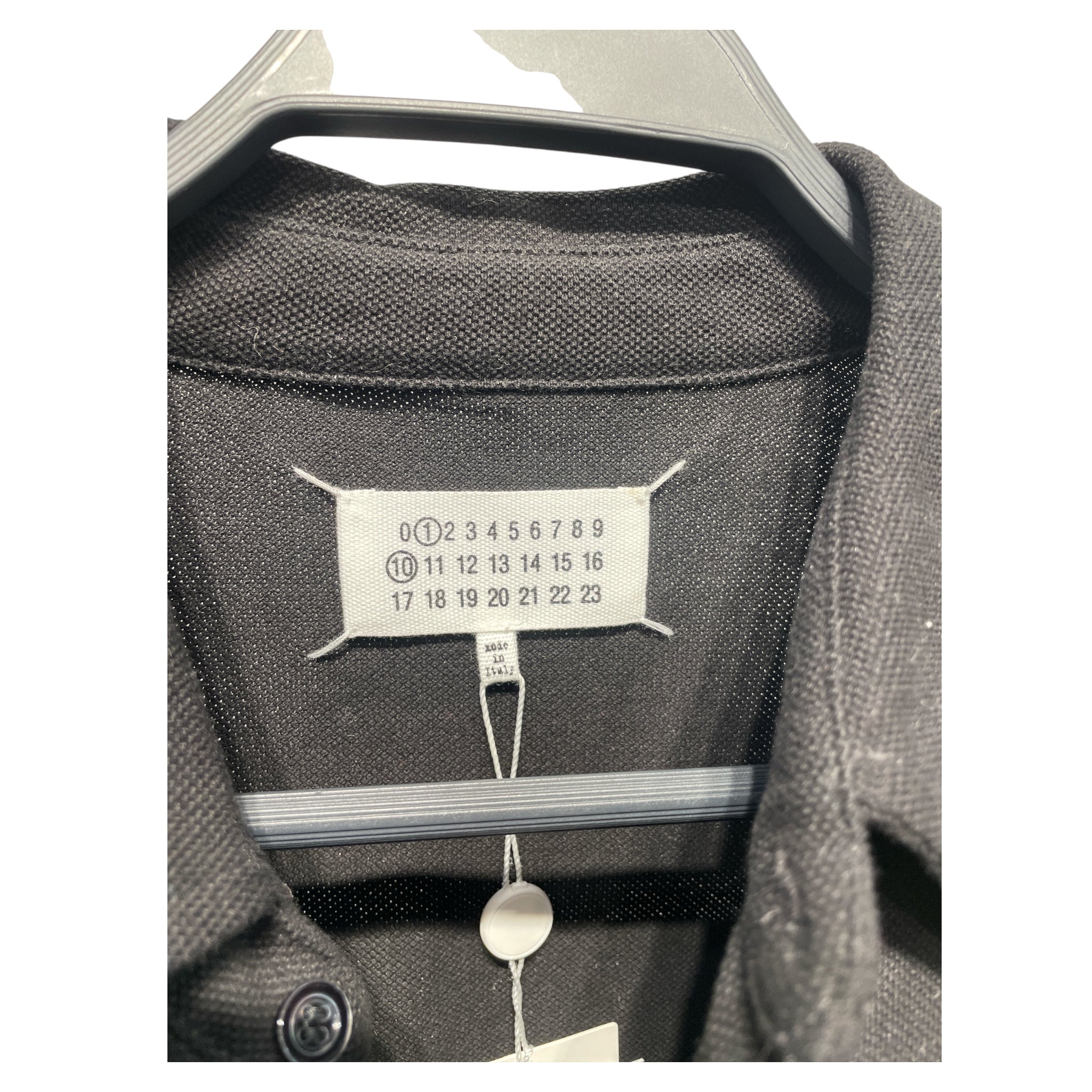 Maison Margiela/Polo Shirt/XXL/Cotton/BLK/OVERSIZED POLO view 3
