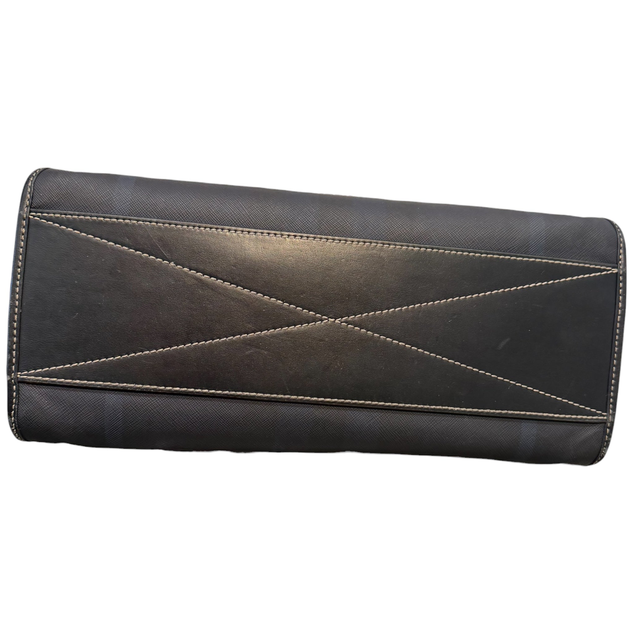 BURBERRY/Tote Bag/Plaid/Leather/NVY/Denny Check-E Tote Bag view 5