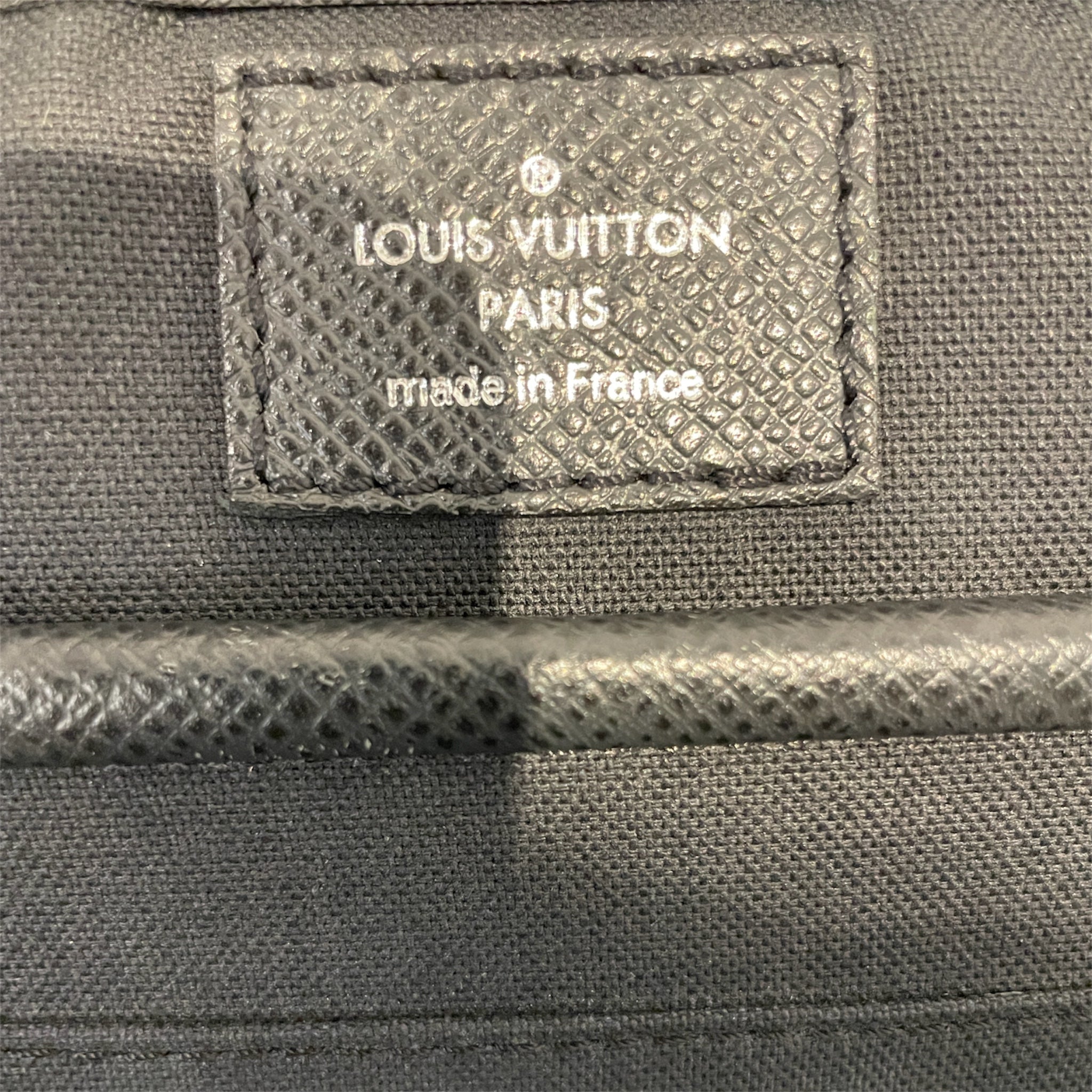 LOUIS VUITTON/Briefcase/Leather/BLK/LV BLK BRIEF CASE W STRAP view 7