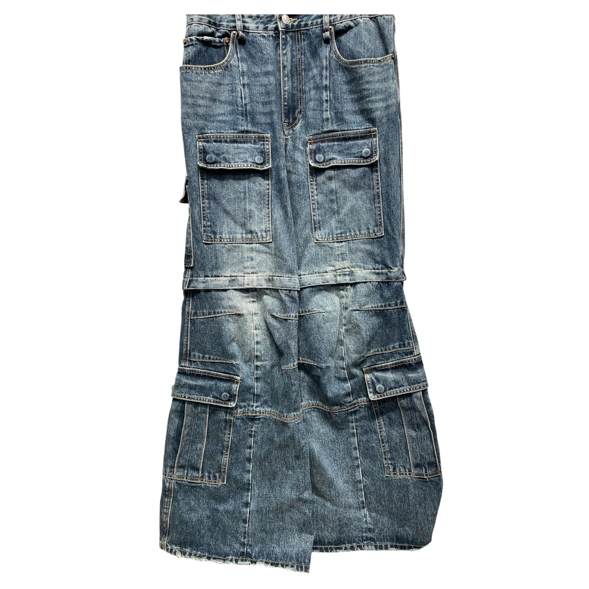 BALENCIAGA/Cargo Pants/M/Denim/IDG/BAGGY CARGO JEAN view 1