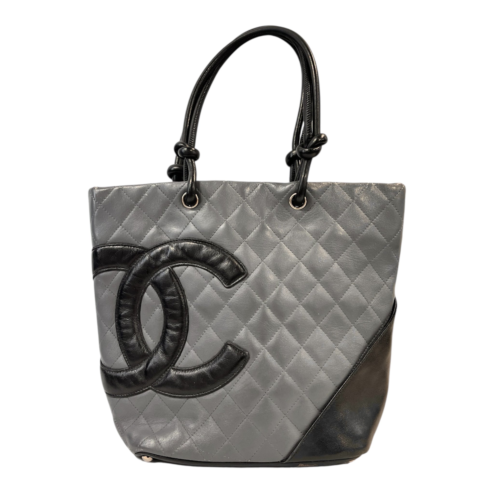 CHANEL/Tote Bag/Leather/GRY/LIGNE CAMBON SHOULDER BAG view 1