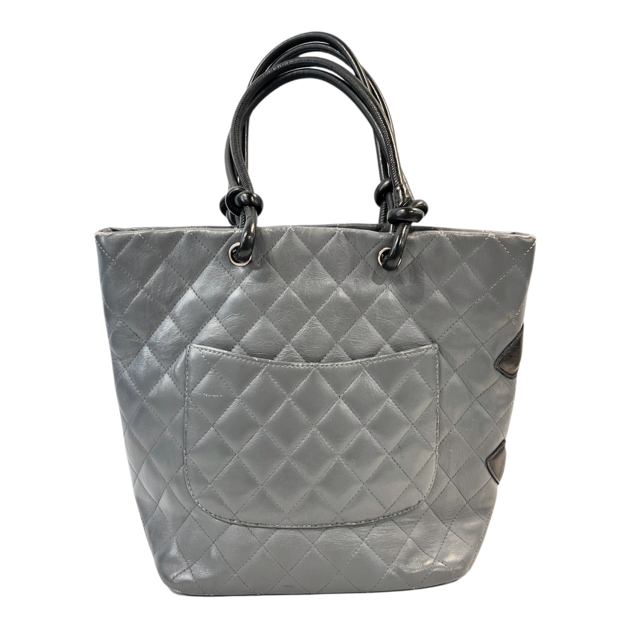 CHANEL/Tote Bag/Leather/GRY/LIGNE CAMBON SHOULDER BAG view 2