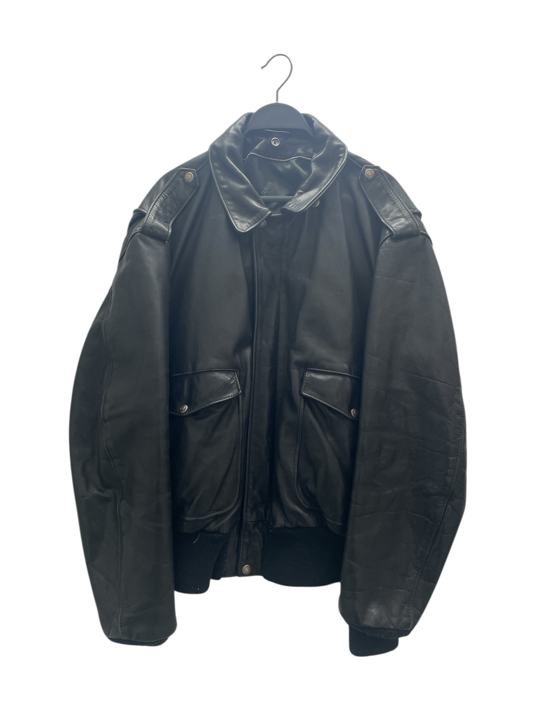 Schott/Leather Jkt/48/Leather/BLK/LEATHER FLIGHT JACKET view 1