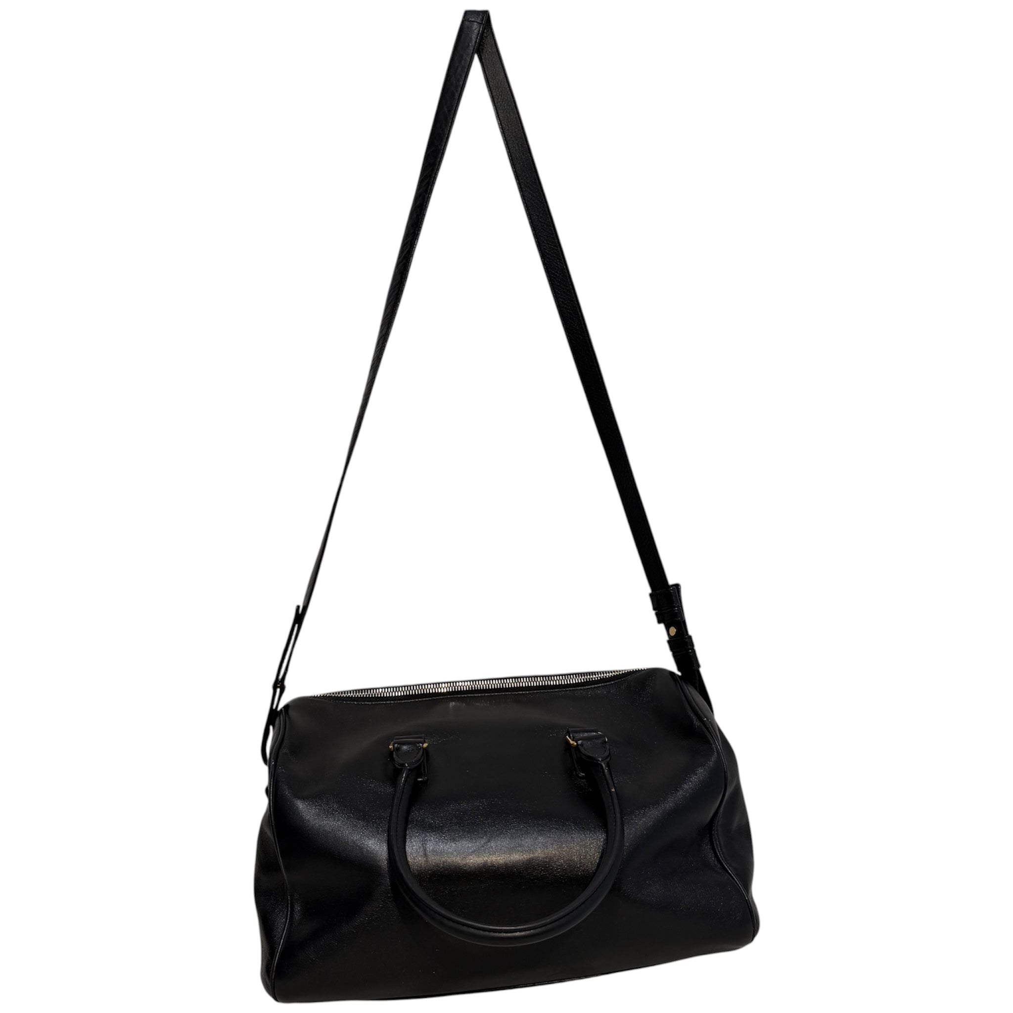 SAINT LAURENT/Cross Body Bag/Leather/BLK/Leather Bo Duffle Bag view 3