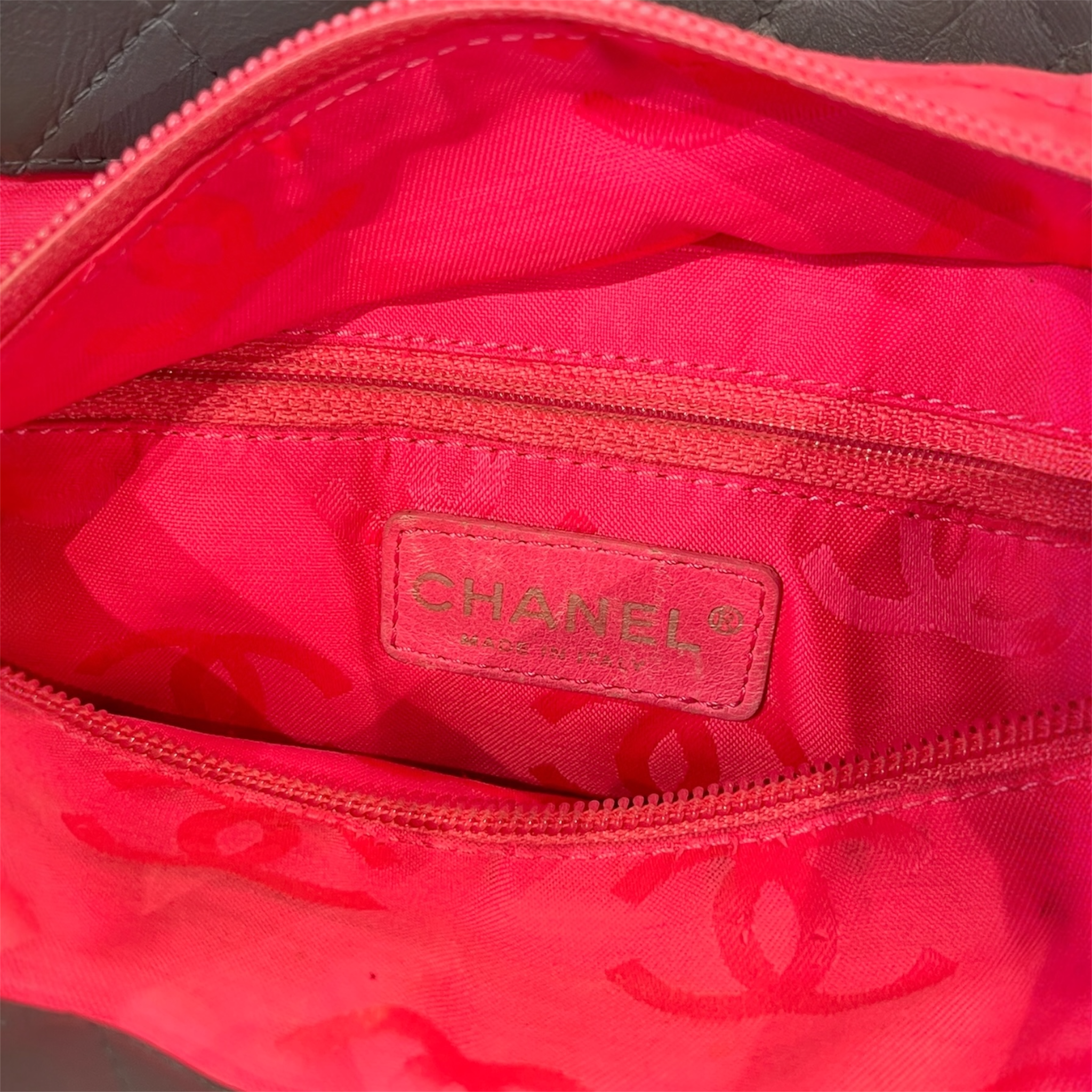 CHANEL/Tote Bag/Leather/GRY/LIGNE CAMBON SHOULDER BAG view 5