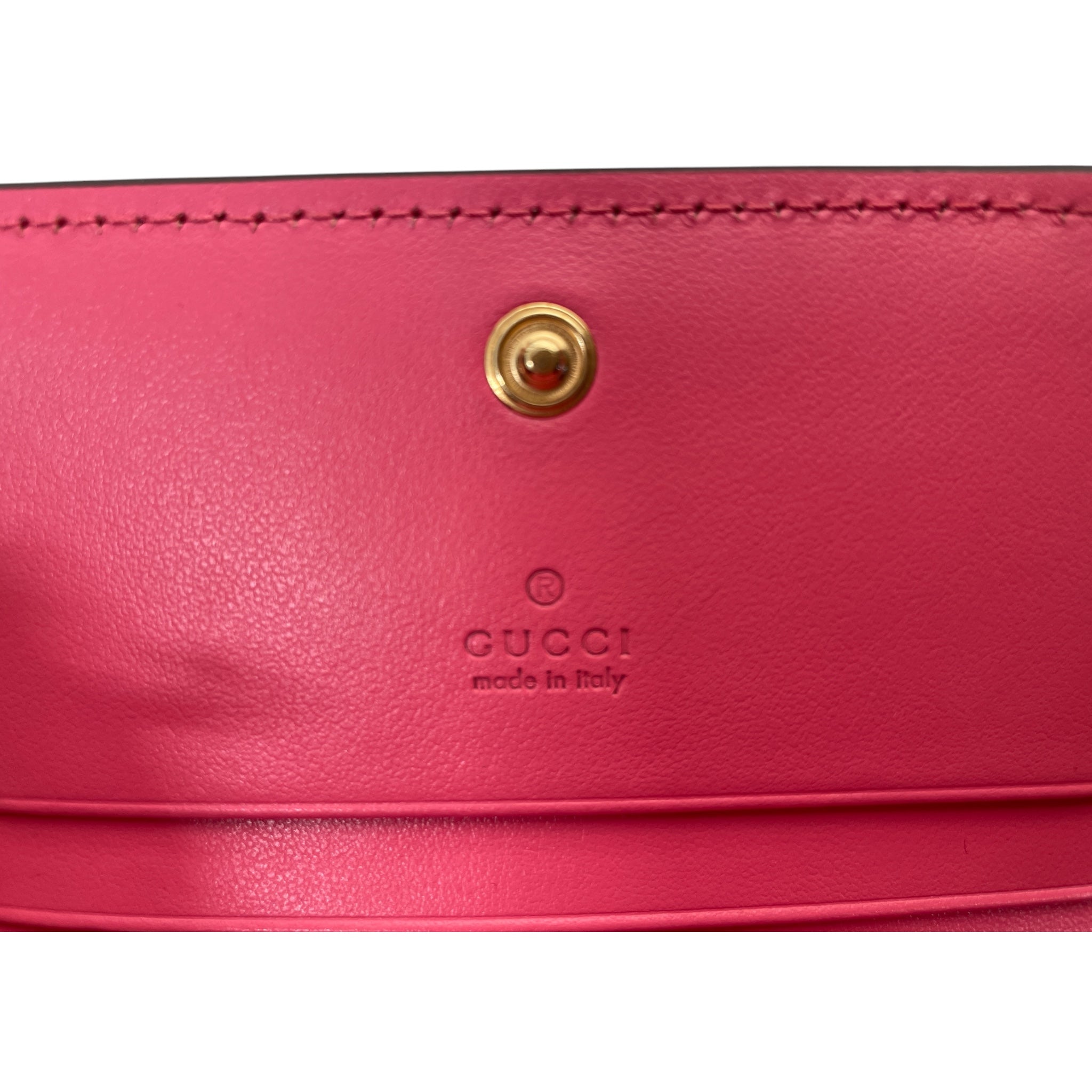GUCCI/Wallet/Monogram/Leather/PNK/GG Matelasse 723786-493075 view 3