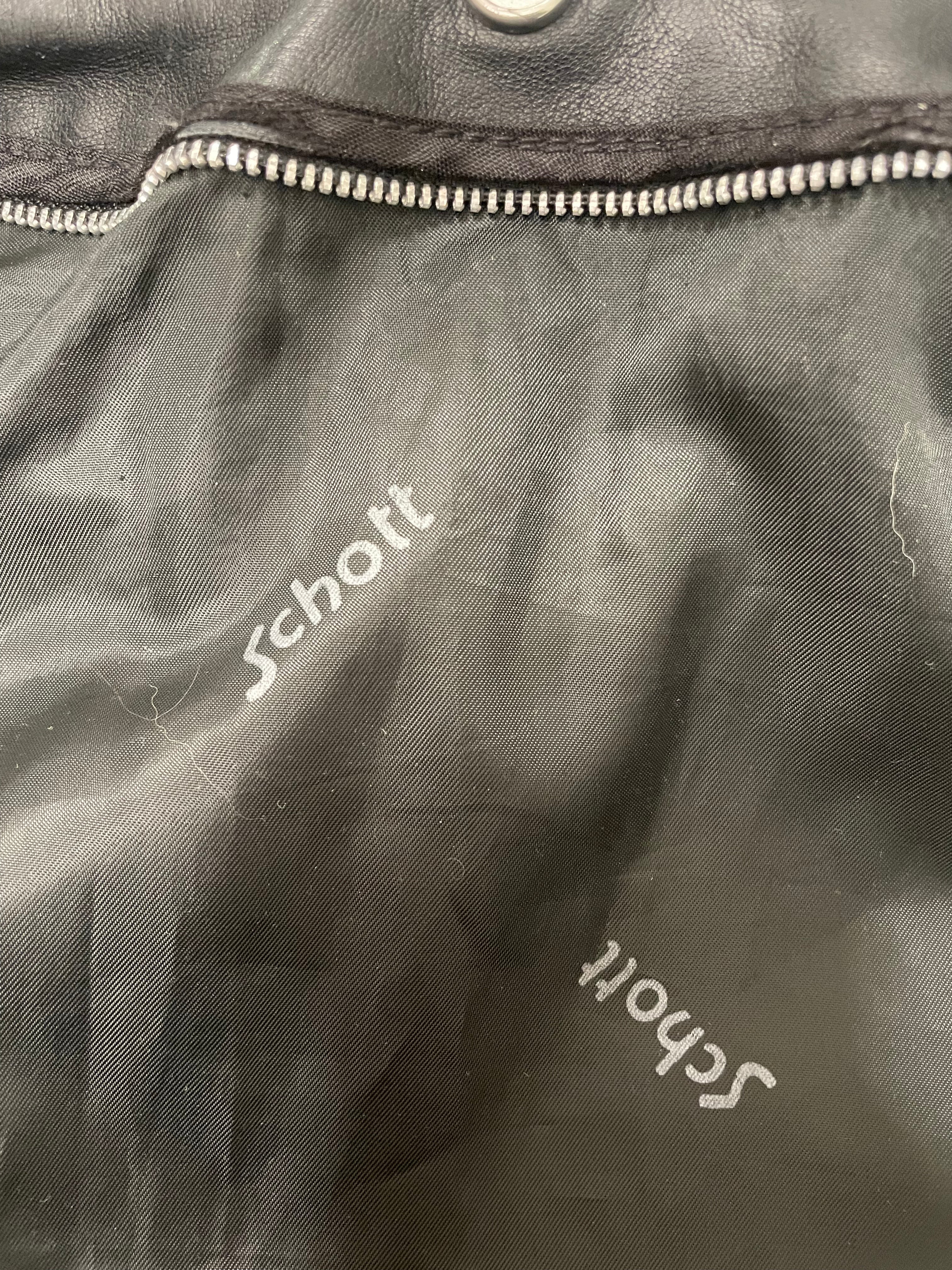 Schott/Leather Jkt/48/Leather/BLK/LEATHER FLIGHT JACKET view 4