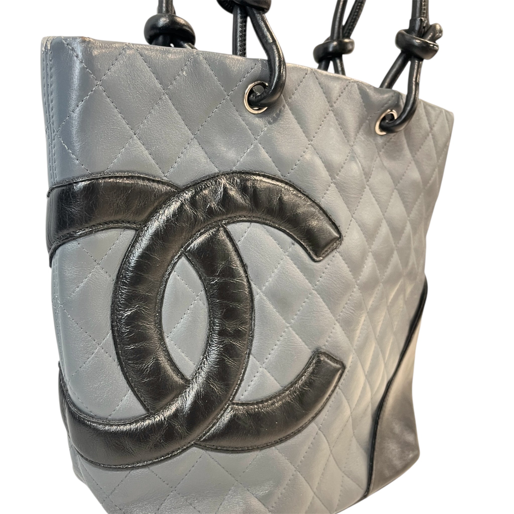 CHANEL/Tote Bag/Leather/GRY/LIGNE CAMBON SHOULDER BAG view 6