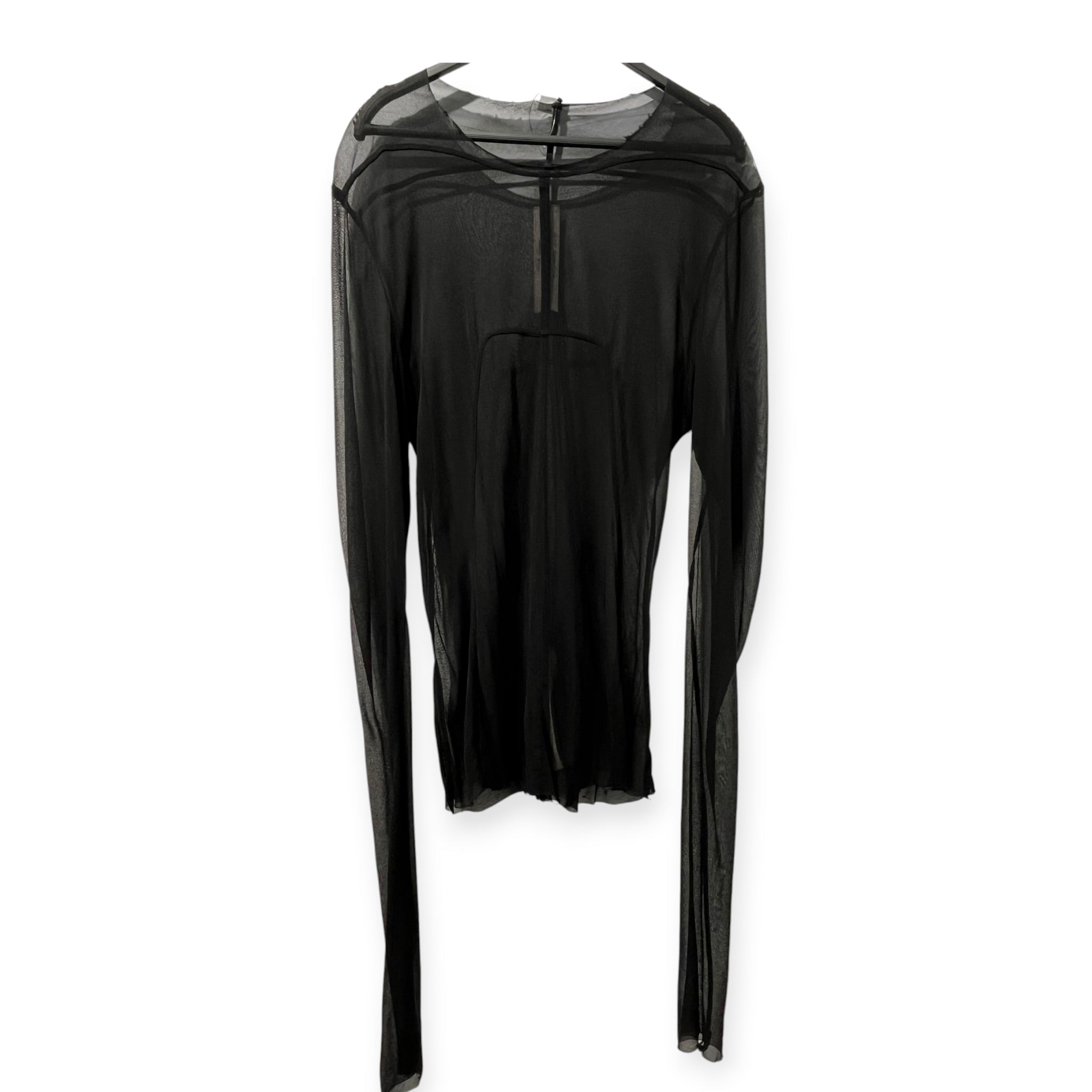 Rick Owens/LS T-Shirt/M/Rayon/BLK/HOLLYWOOD MESH LS view 1