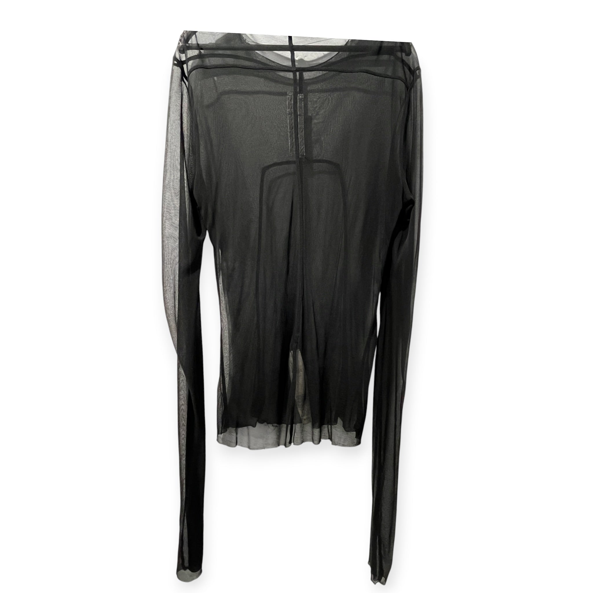 Rick Owens/LS T-Shirt/M/Rayon/BLK/HOLLYWOOD MESH LS view 2