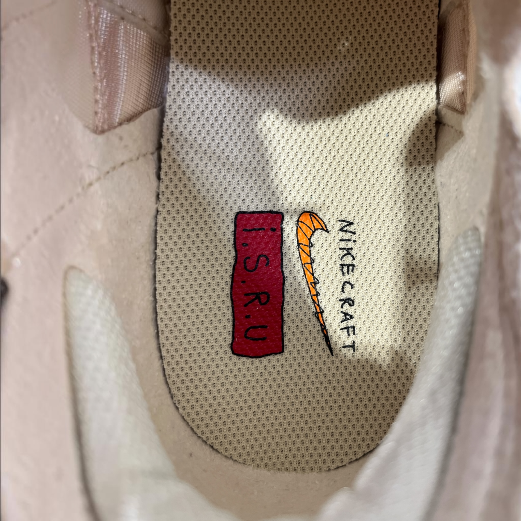 NIKE/Low-Sneakers/US 11.5/Cotton/WHT/Tom Sachs view 3