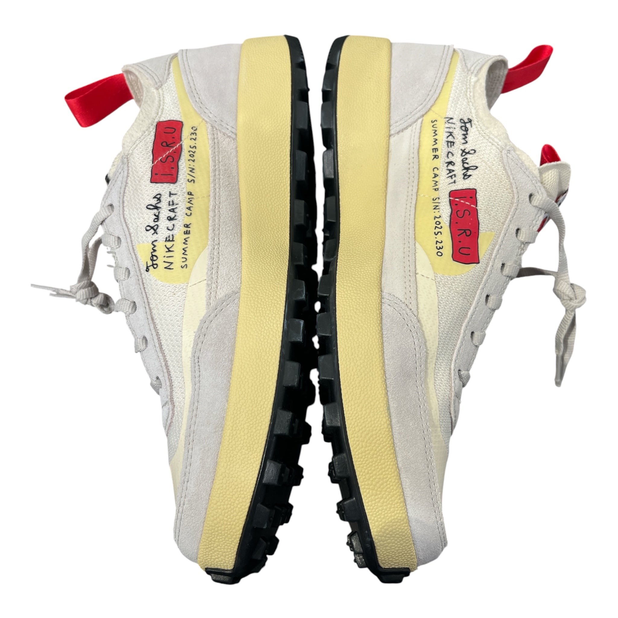 NIKE/Low-Sneakers/US 11.5/Cotton/WHT/Tom Sachs view 4