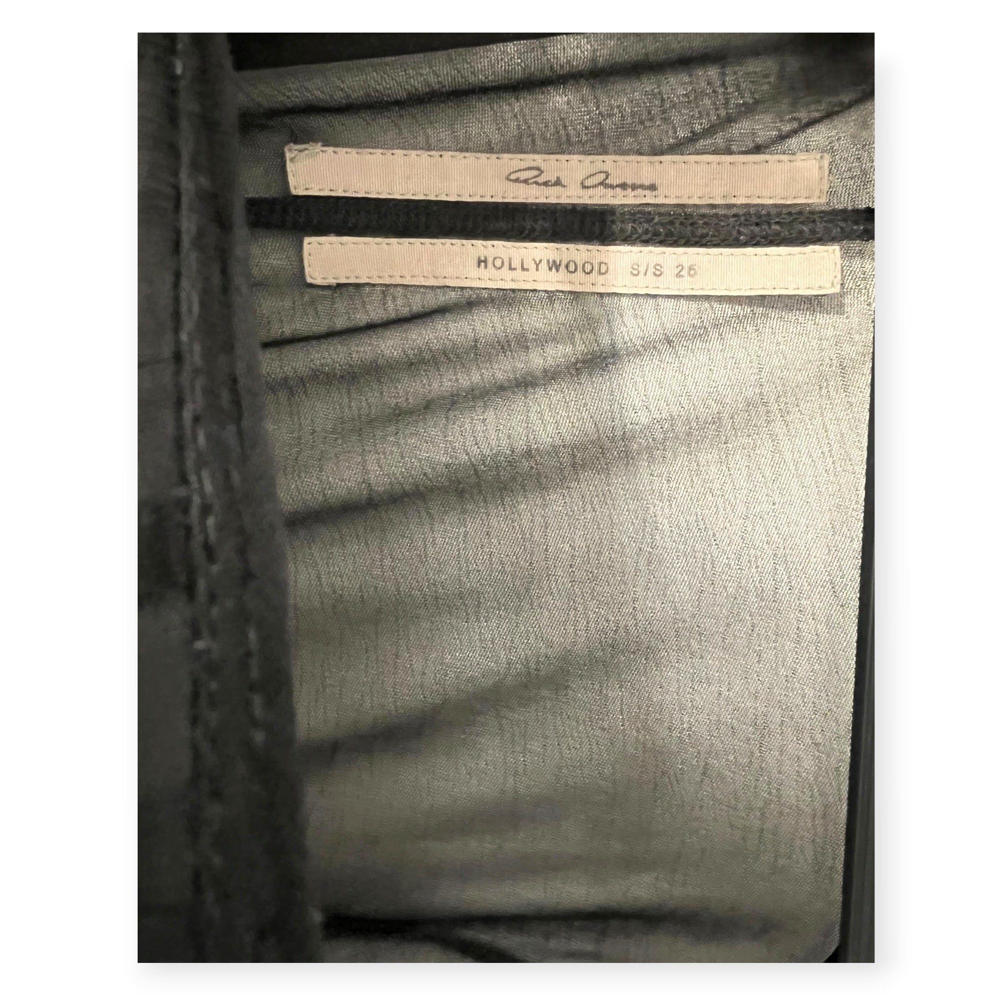 Rick Owens/LS T-Shirt/M/Rayon/BLK/HOLLYWOOD MESH LS view 4