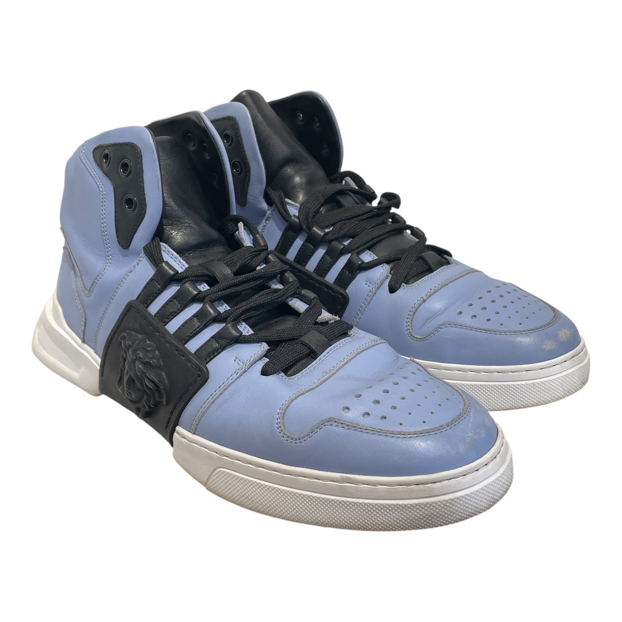 VERSACE/Low-Sneakers/EU 43/Leather/BLU/ view 1