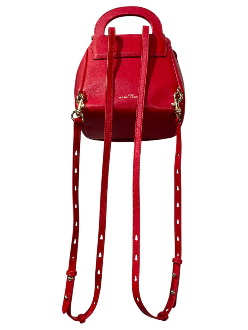 MARC JACOBS/Backpack/Leather/RED/BUBBLE BACKPACK