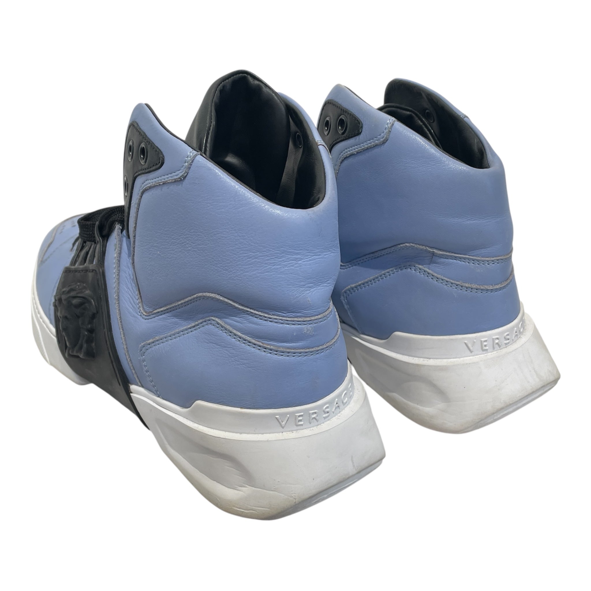 VERSACE/Low-Sneakers/EU 43/Leather/BLU/ view 2