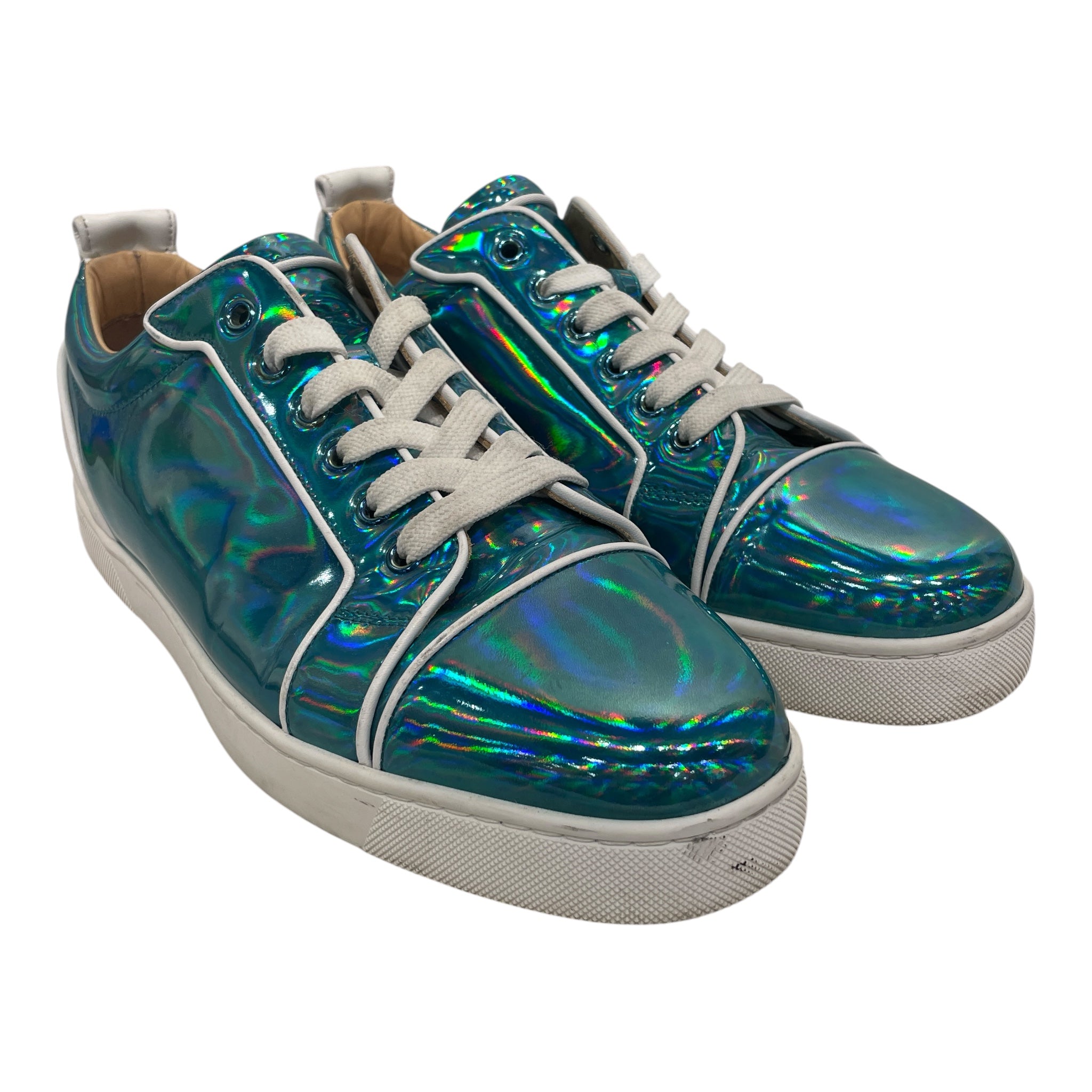 Christian Louboutin/Low-Sneakers/EU 44/BLU/iridescent view 1