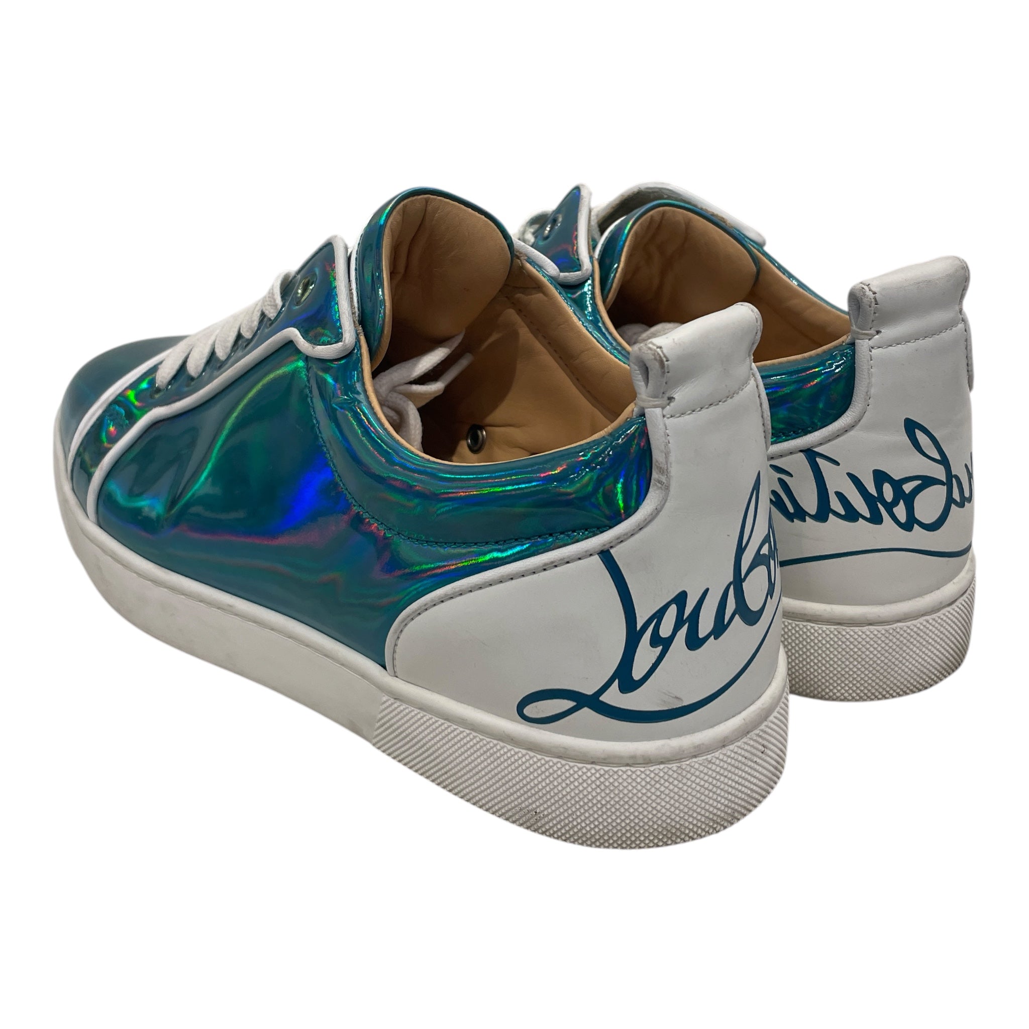 Christian Louboutin/Low-Sneakers/EU 44/BLU/iridescent view 2