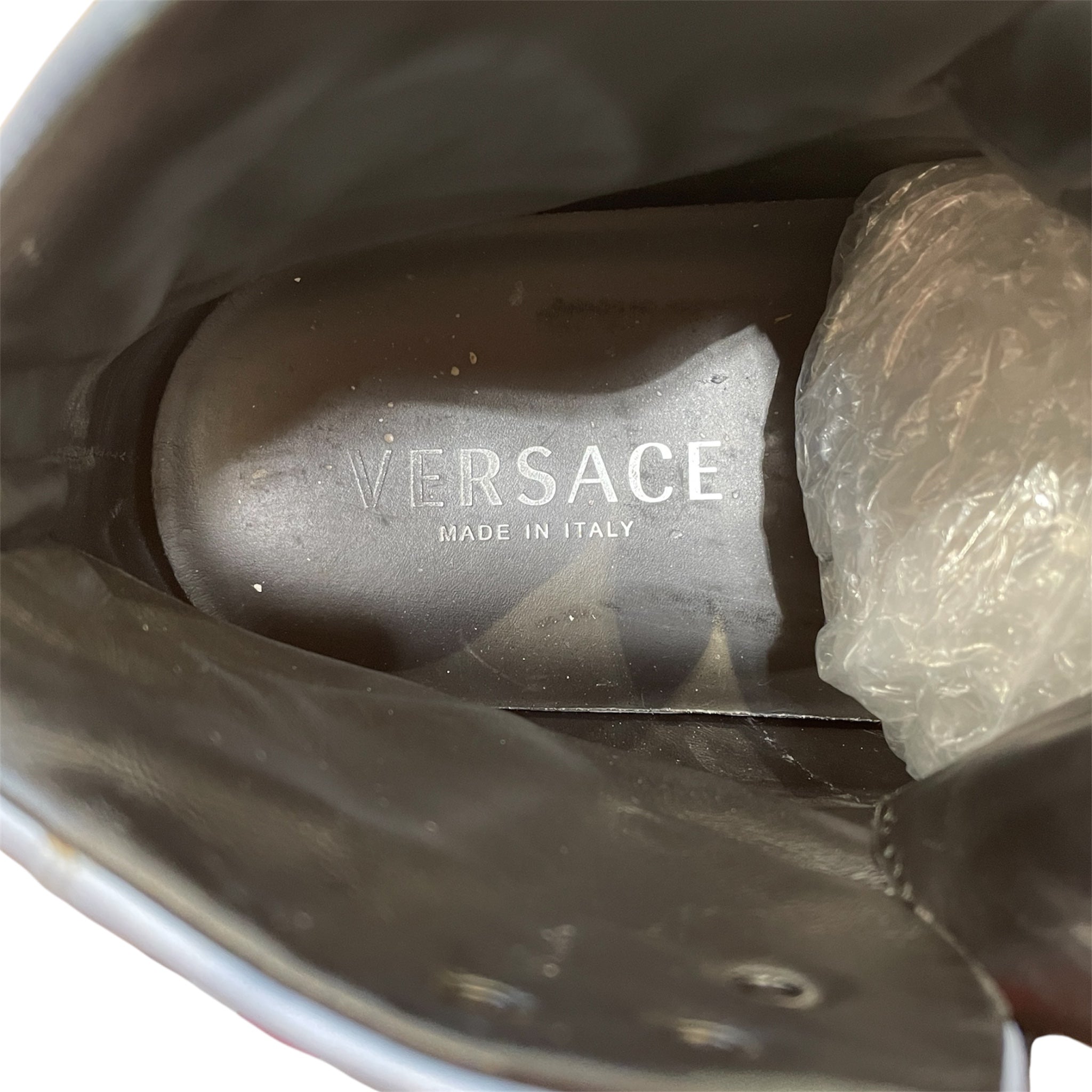 VERSACE/Low-Sneakers/EU 43/Leather/BLU/ view 4