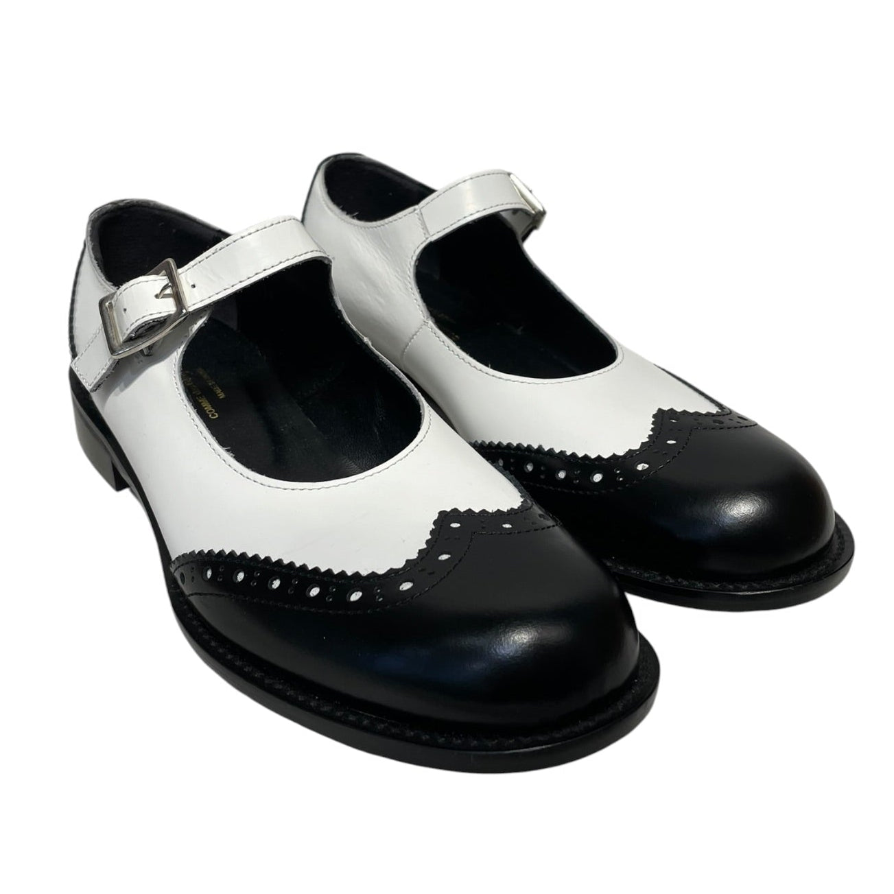 COMME des GARCONS/Loafers/US 7/Leather/WHT/WING TIP MARY JANE view 1