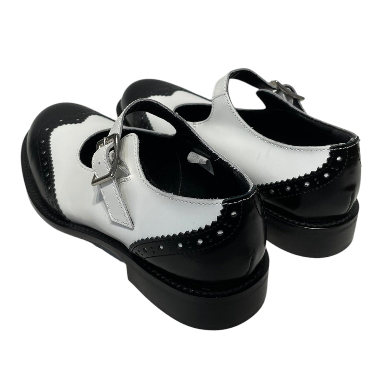 COMME des GARCONS/Loafers/US 7/Leather/WHT/WING TIP MARY JANE view 2