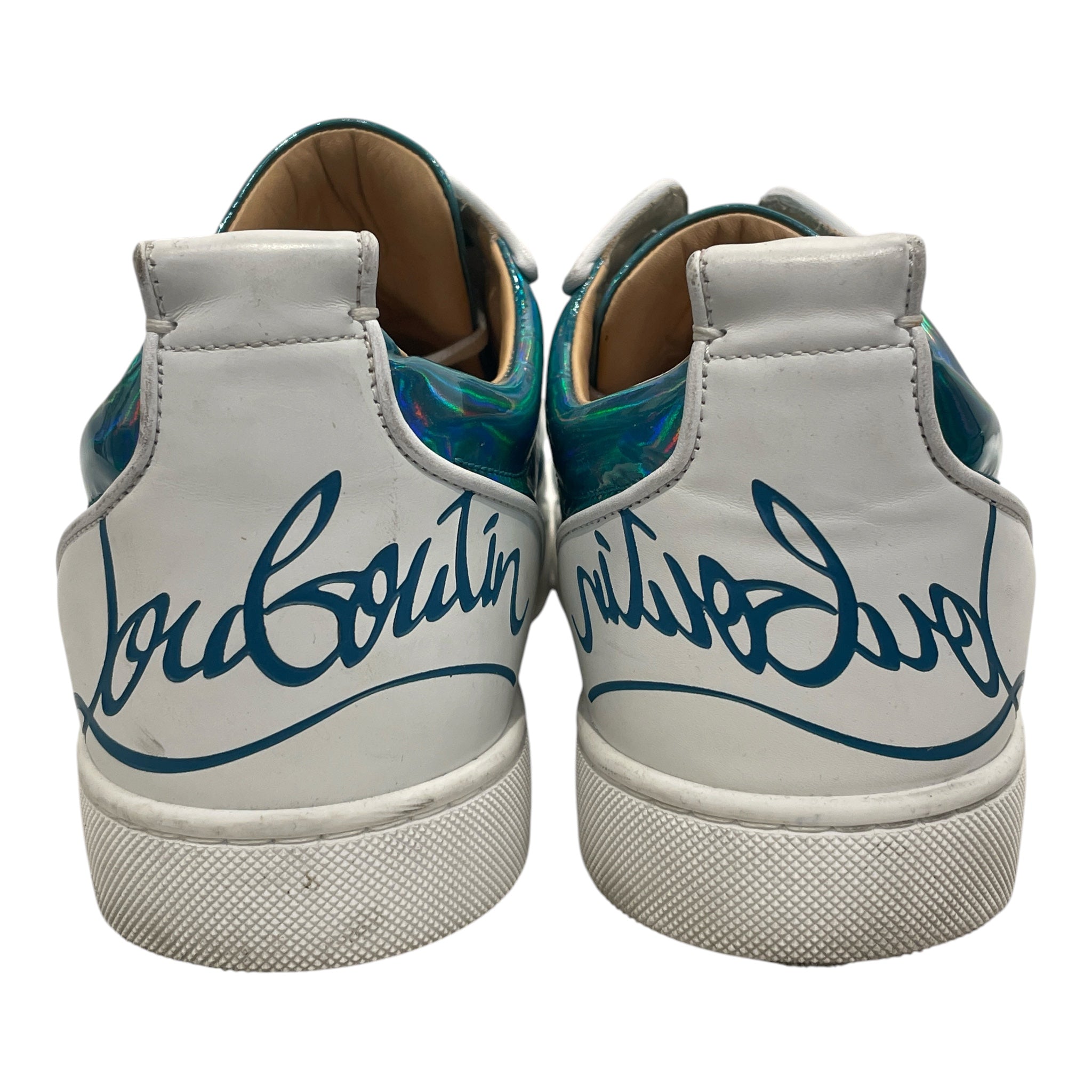 Christian Louboutin/Low-Sneakers/EU 44/BLU/iridescent view 3