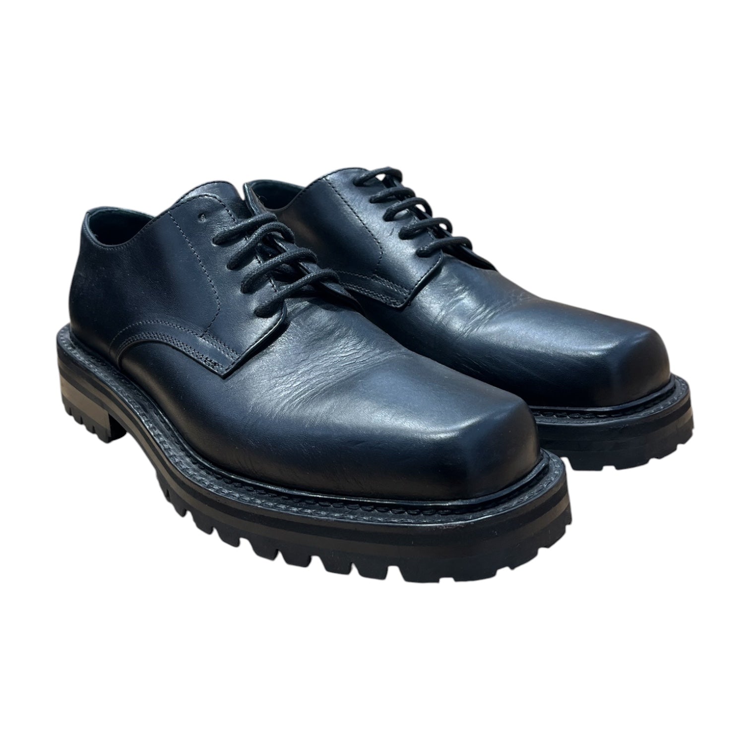 DRIES VAN NOTEN/Shoes/EU 42/BLK/DRIES SQUARE TOE DERBY MS242 view 1