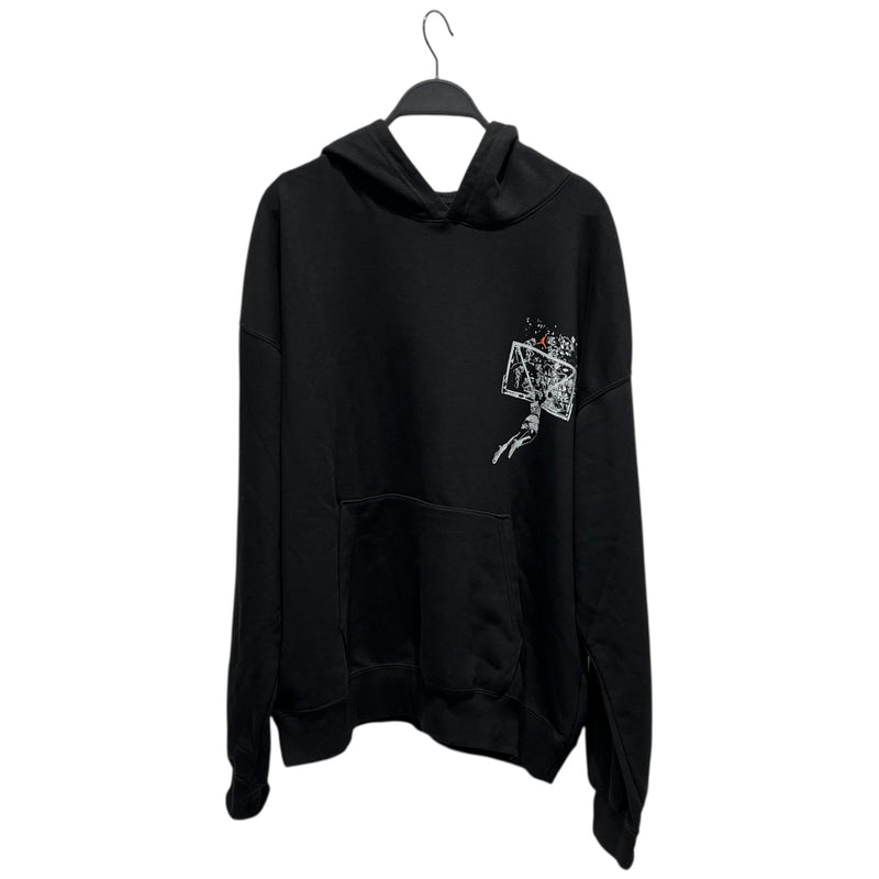 NIKE/Hoodie/L/Cotton/BLK/Oversize/JORDAN NIKE BACKBRD SHATTER