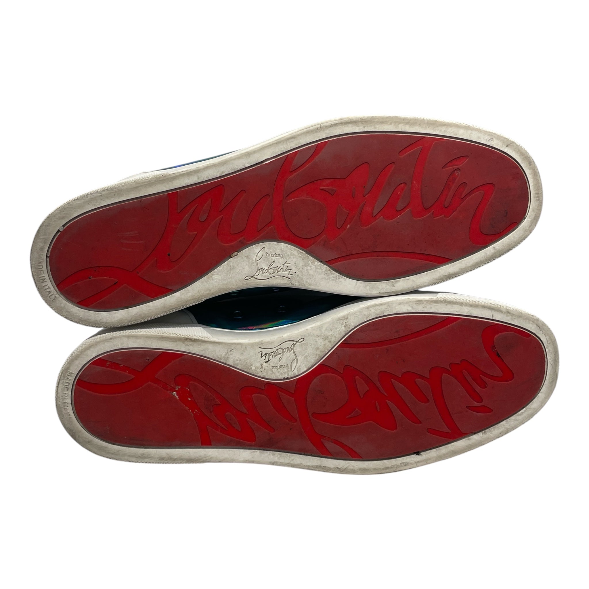 Christian Louboutin/Low-Sneakers/EU 44/BLU/iridescent view 4
