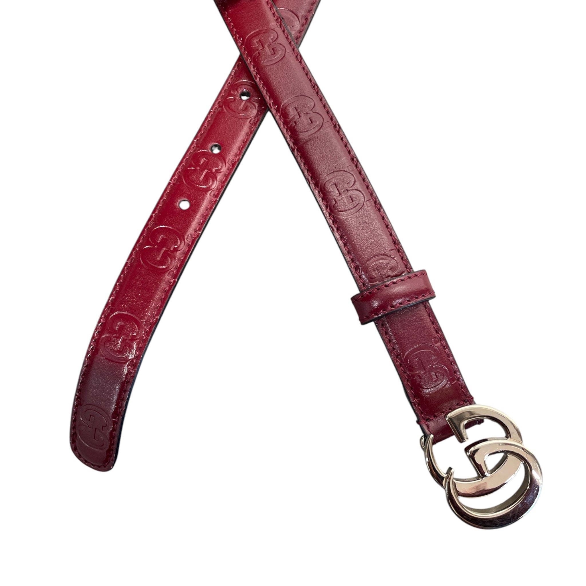 GUCCI/Belt/Monogram/Leather/BRD/MILANO THIN BELT view 2