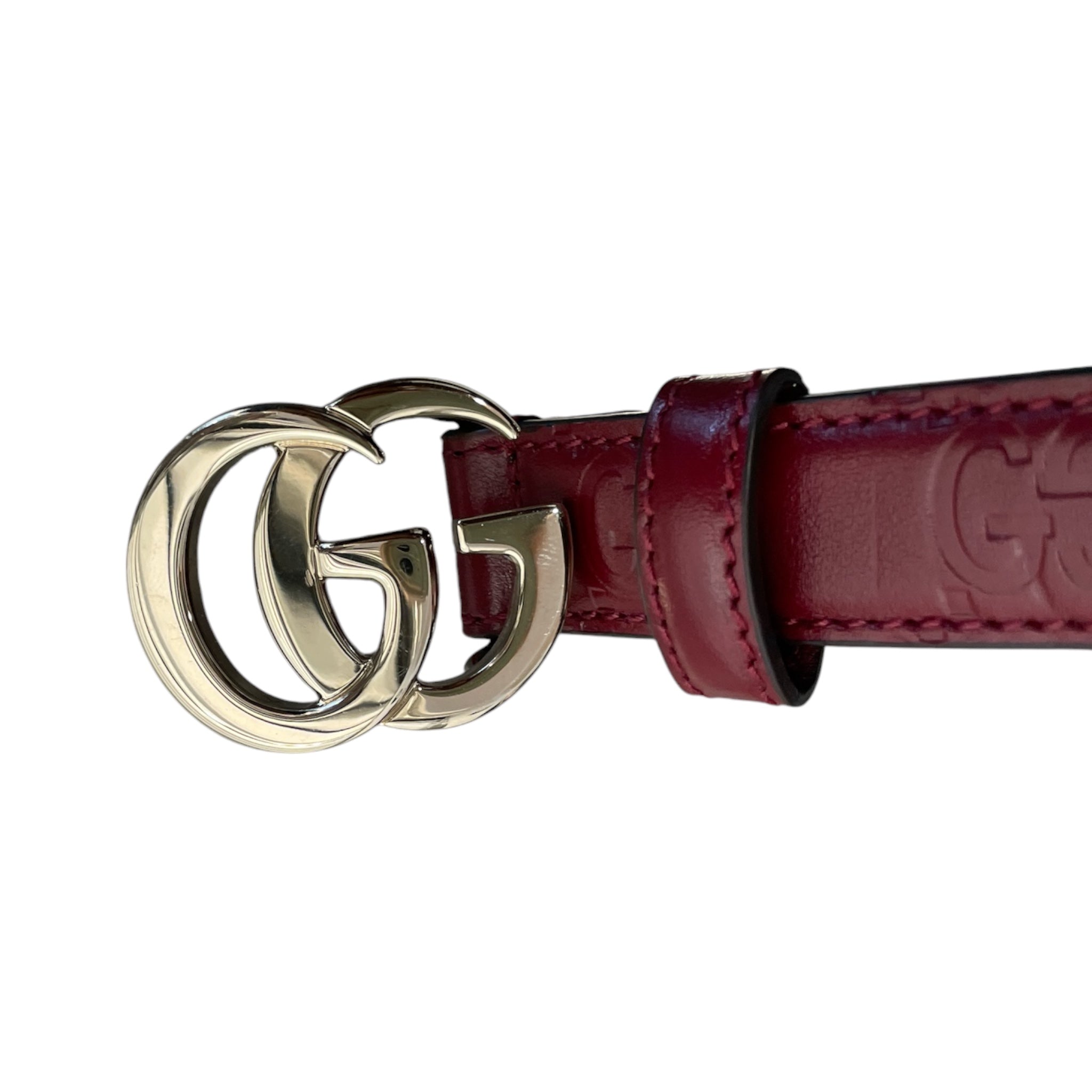 GUCCI/Belt/Monogram/Leather/BRD/MILANO THIN BELT view 3