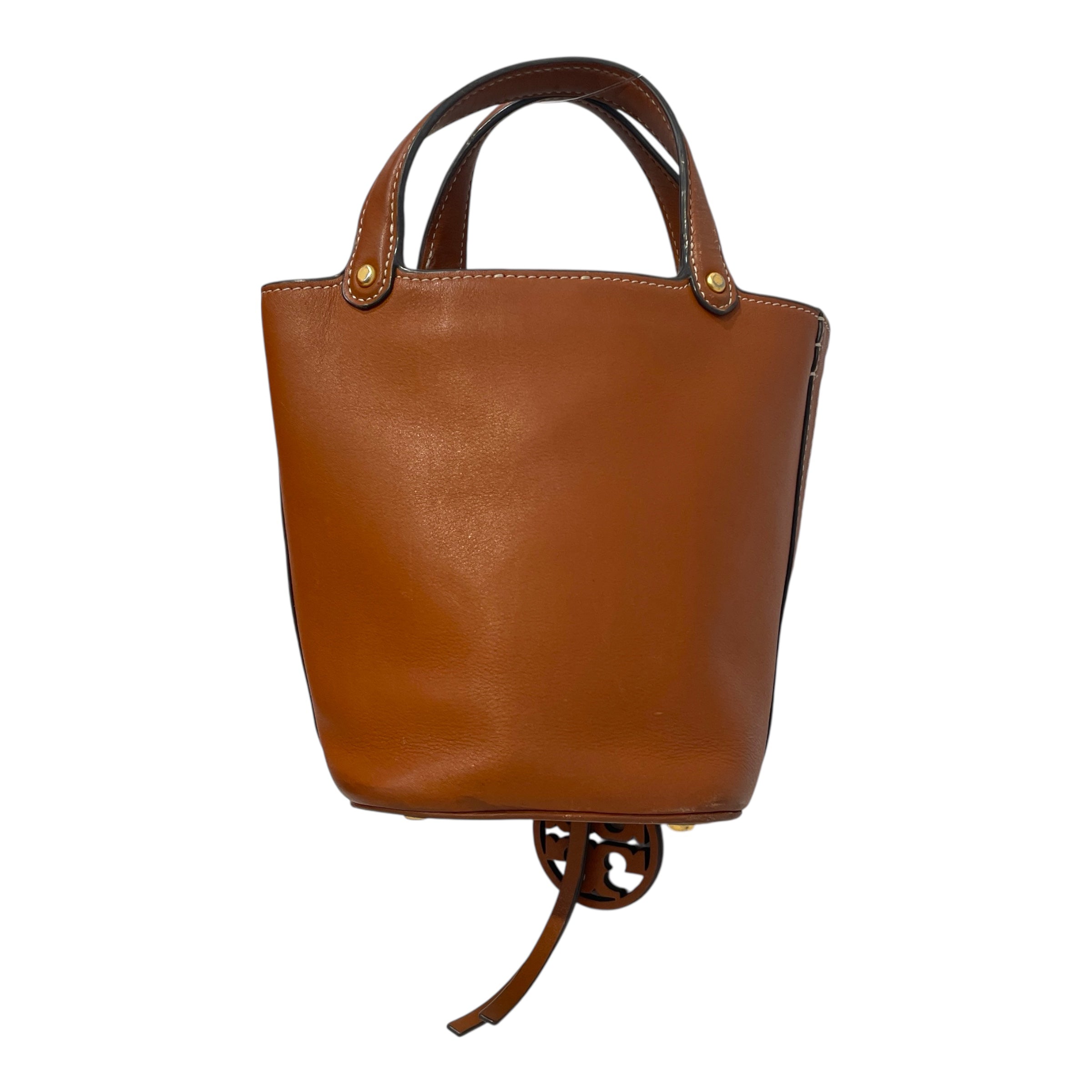 TORY BURCH/Cross Body Bag/Leather/BRW/Miller Mini Bucket Bag view 4