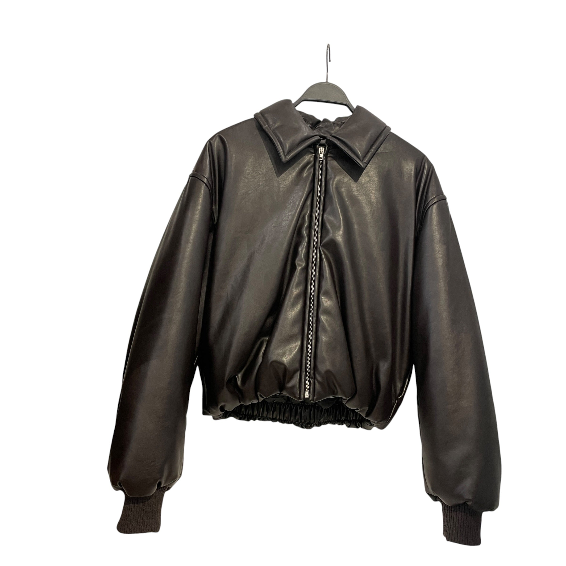 Acne Studios/Puffer Jkt/L/Leather/BLK/fn-wn-outw000878 view 1