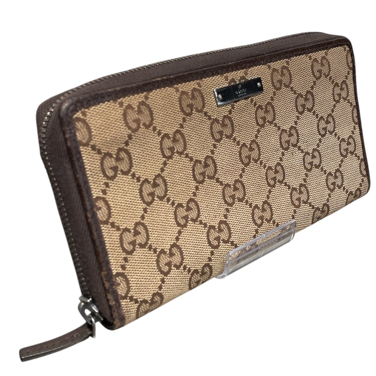 GUCCI/Long Wallet/Monogram/Cotton/CML/L's/MONOGRAM SILVER LOGO view 1