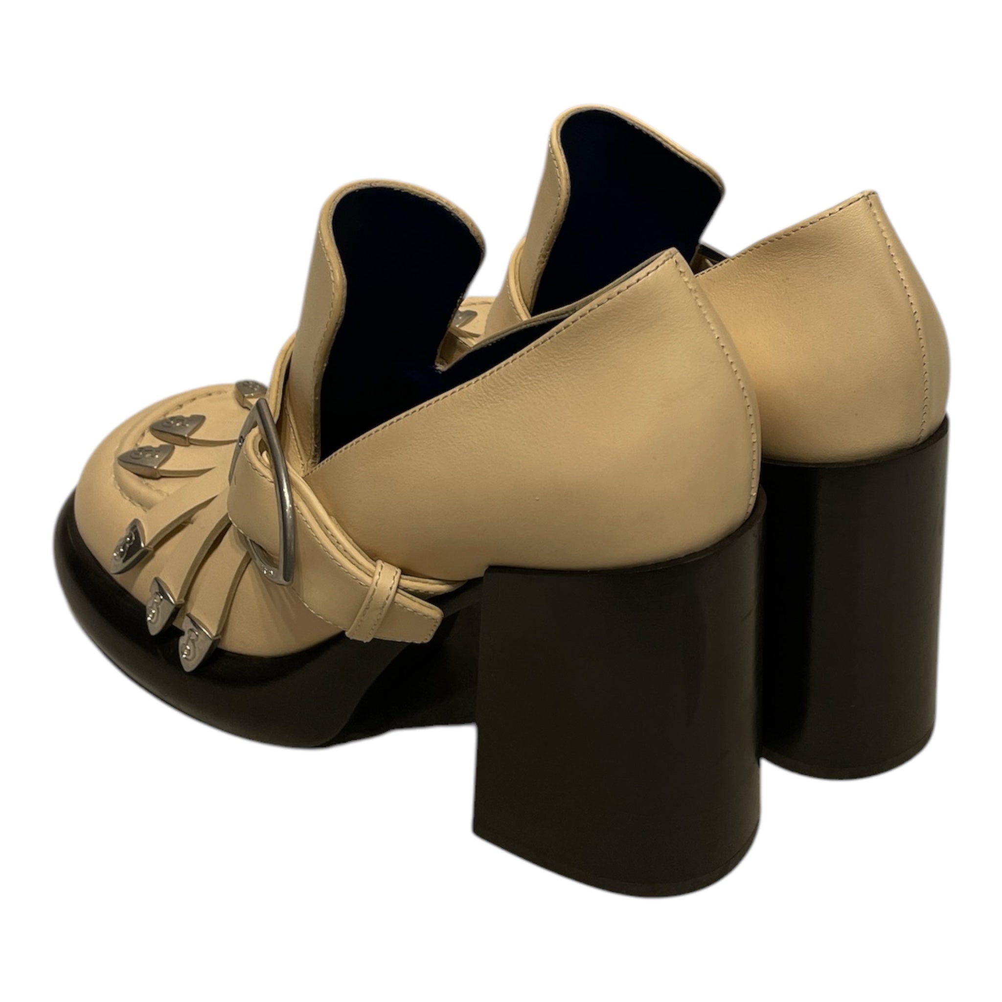 BURBERRY/Heels/EU 38/tassel heel loafer view 2