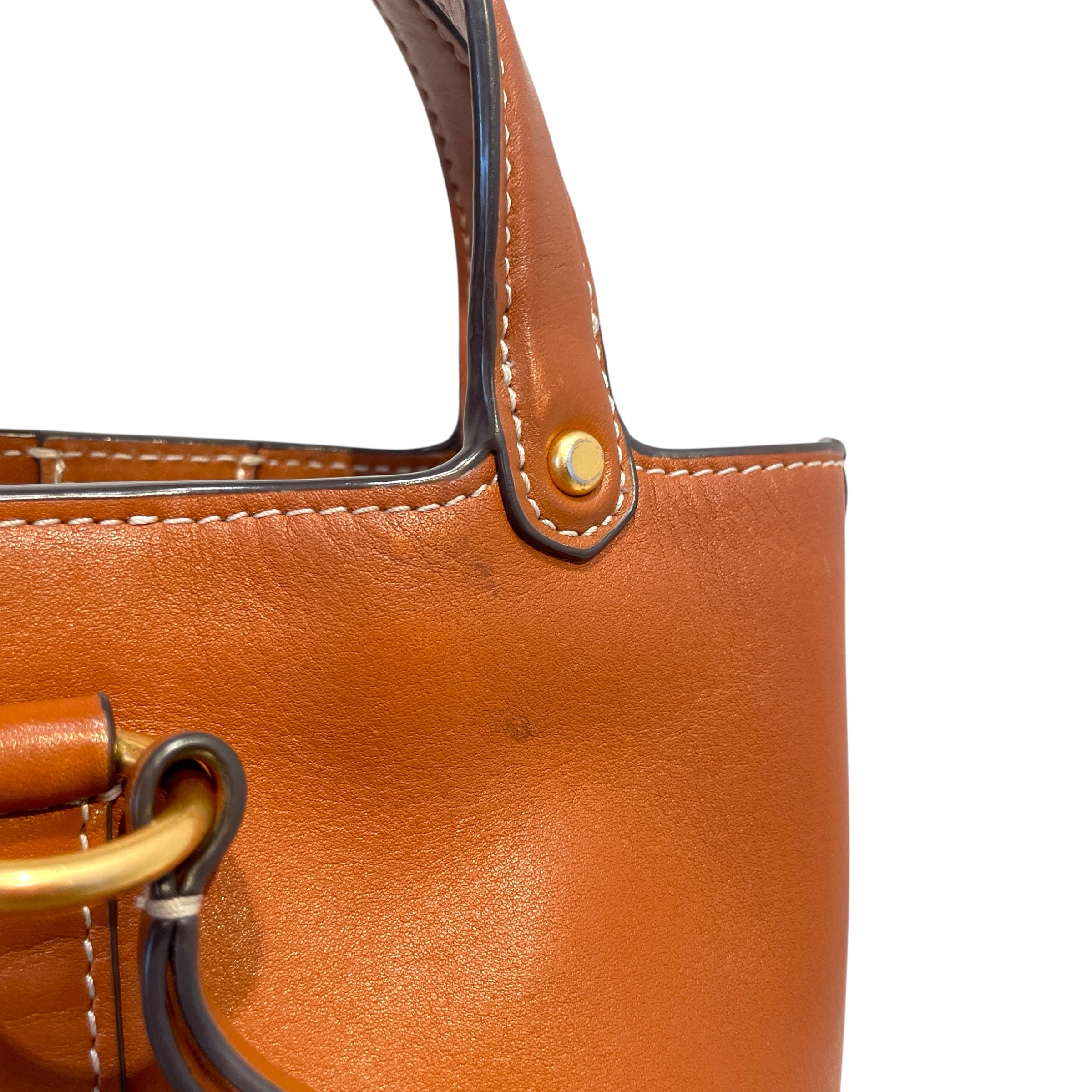 TORY BURCH/Cross Body Bag/Leather/BRW/Miller Mini Bucket Bag view 6