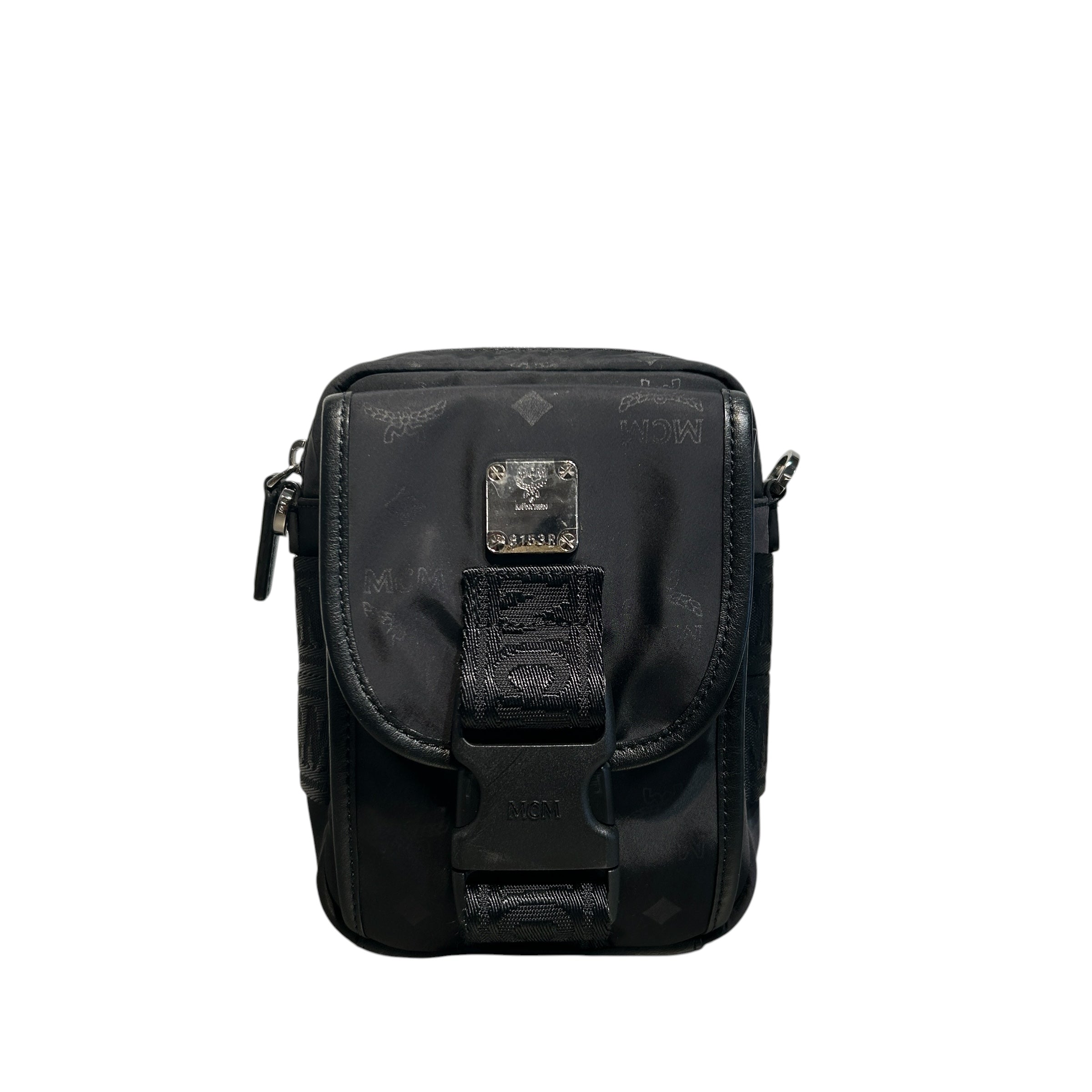 MCM/Pouch/Monogram/Nylon/BLK/Resnick view 1