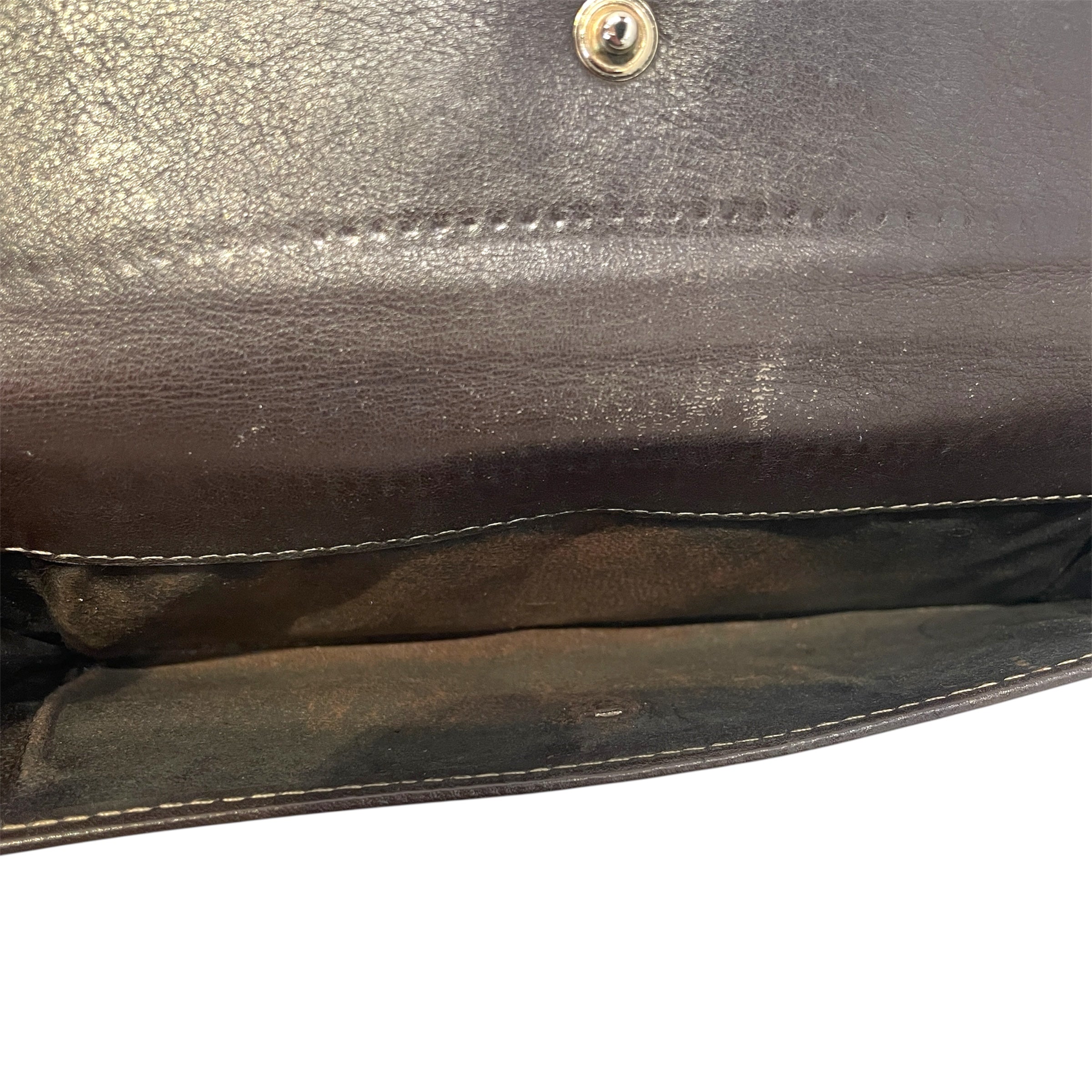 GUCCI/Long Wallet/Leather/CML/buckle heart view 5