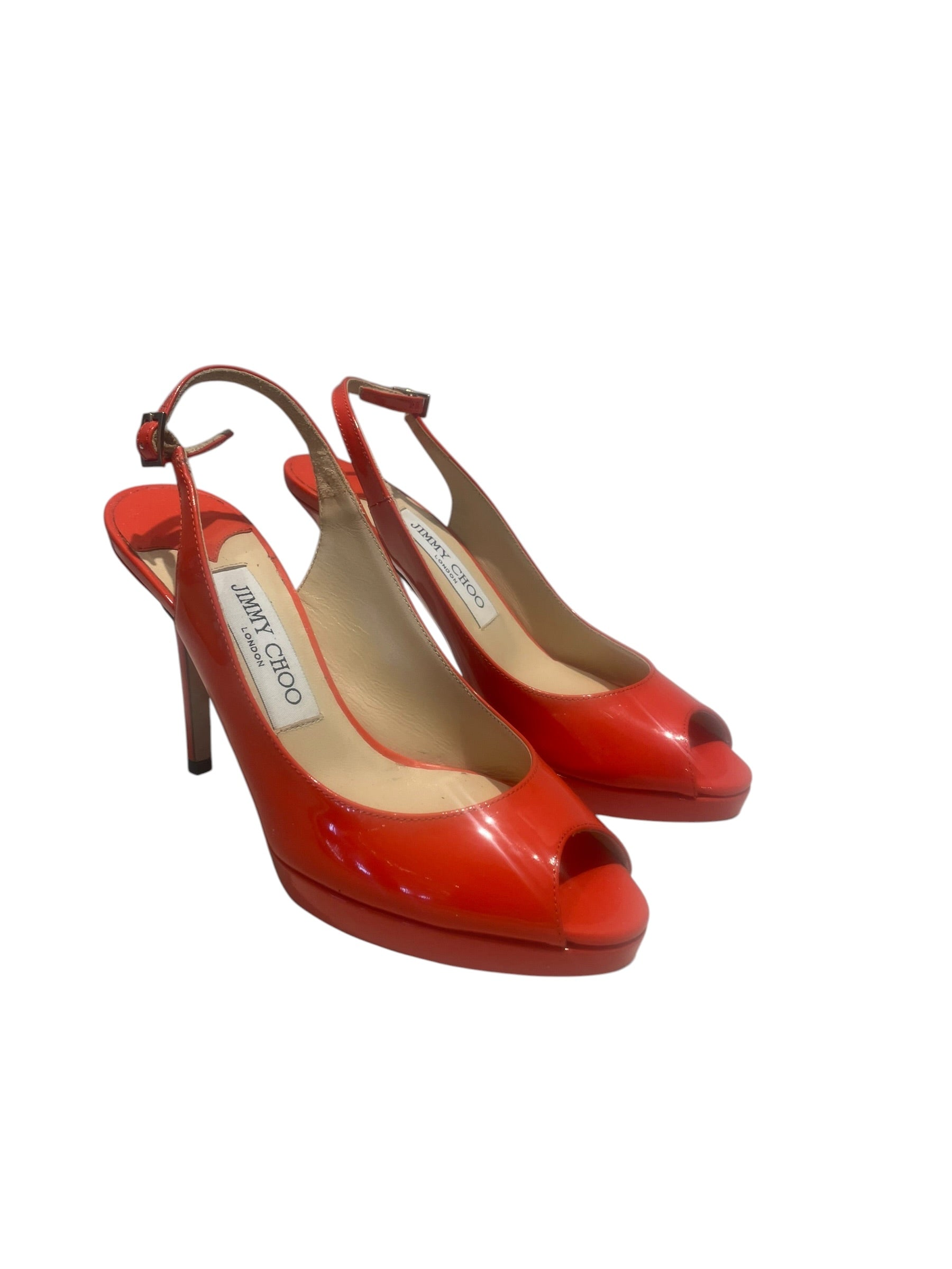 JIMMY CHOO/Heels/US 5.5/Leather/ORN/Patent Leather Heels view 1
