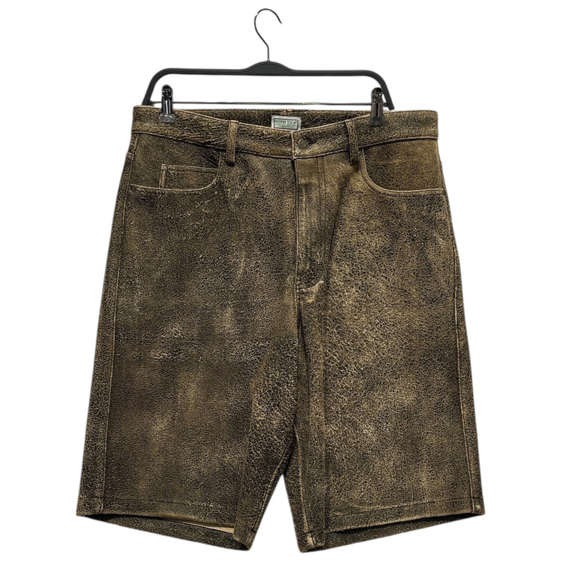 GUESS/Shorts/32/Leather/MLT/Camouflage/GUESS LEATHER ANIMAL PRT SHRTS