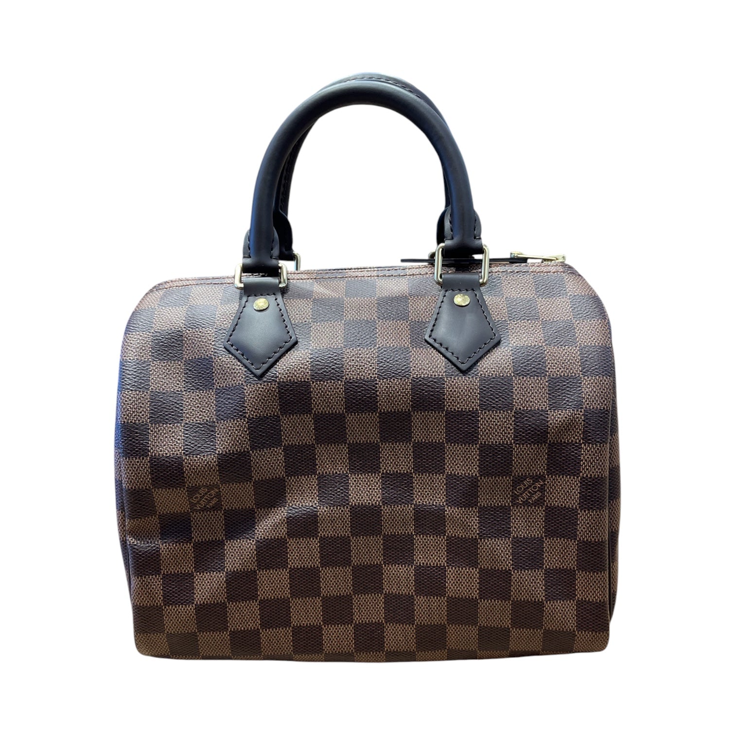 LOUIS VUITTON/Hand Bag/Monogram/Leather/BRW/barrel style monogram handbag view 1