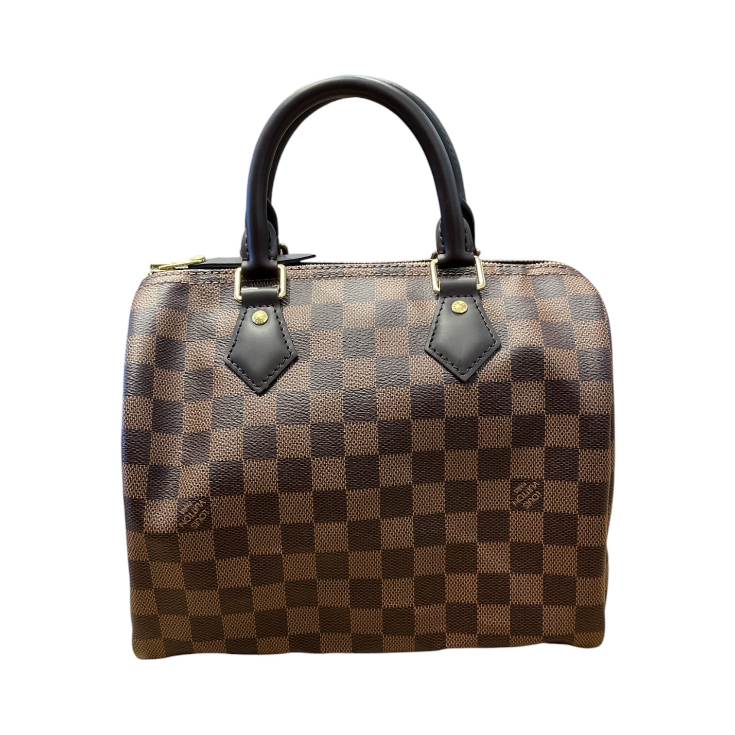 LOUIS VUITTON/Hand Bag/Monogram/Leather/BRW/barrel style monogram handbag view 2