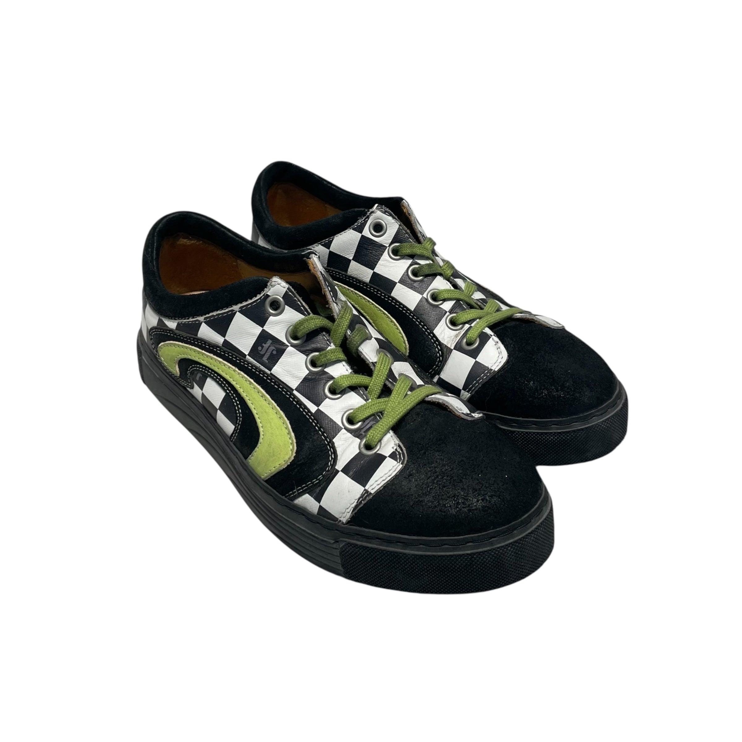 JOHN FLUEVOG/Low-Sneakers/US 6/Gingham Check/BLK/ view 1