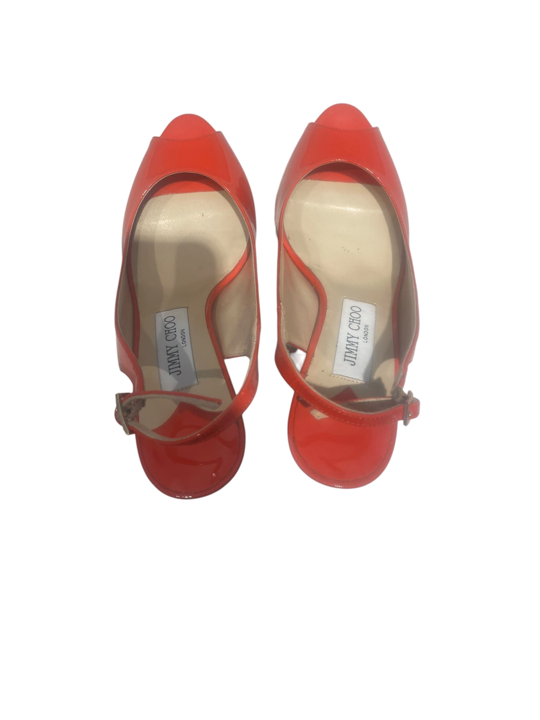 JIMMY CHOO/Heels/US 5.5/Leather/ORN/Patent Leather Heels view 3